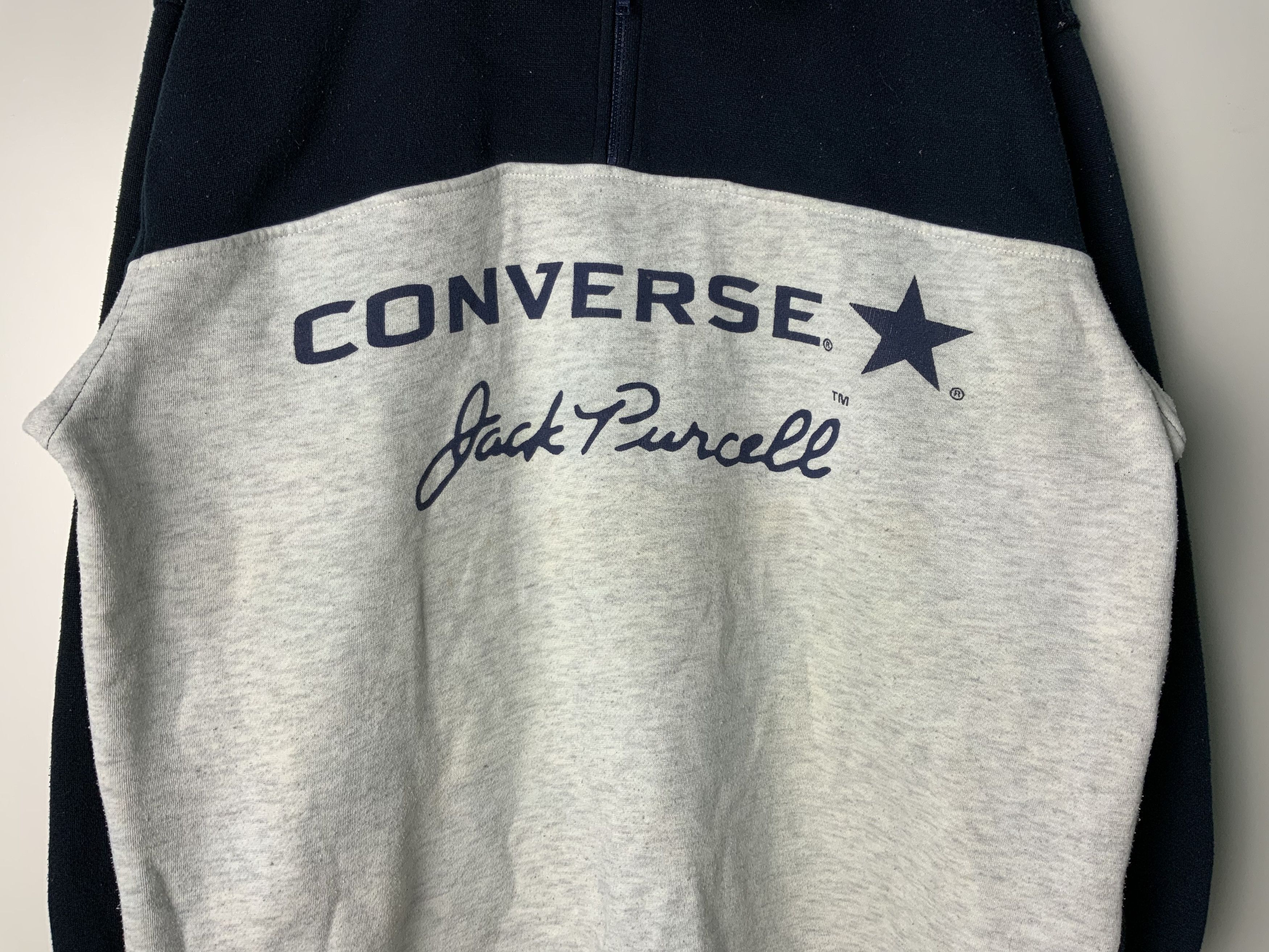 Converse Vinatge y2k Converse Jack Purcell Logo Sweatshirt Size US L / EU 52-54 / 3 - 5 Thumbnail