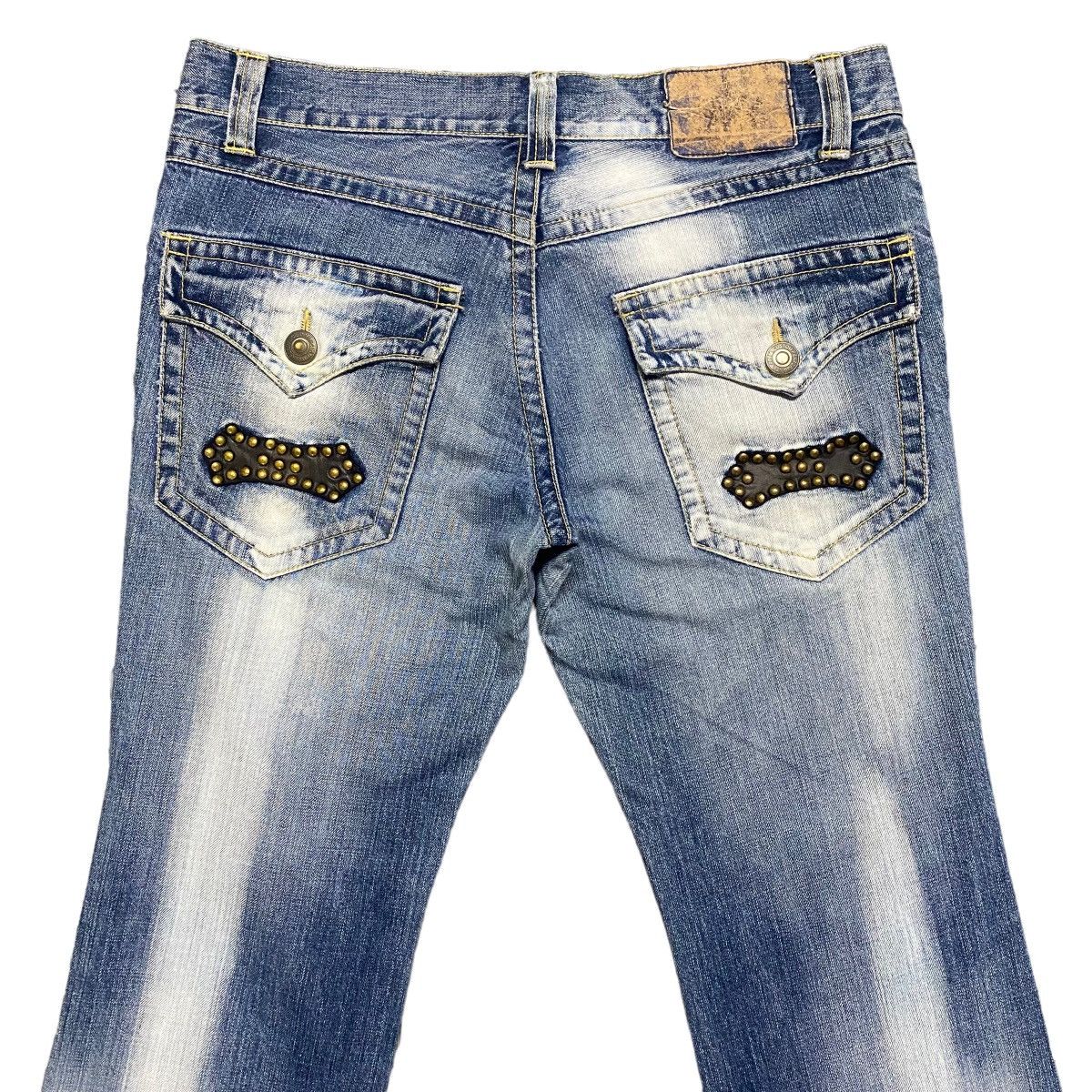 PPFM PPFM Denim Flare Jeans Studded Size US 33 - 9 Thumbnail