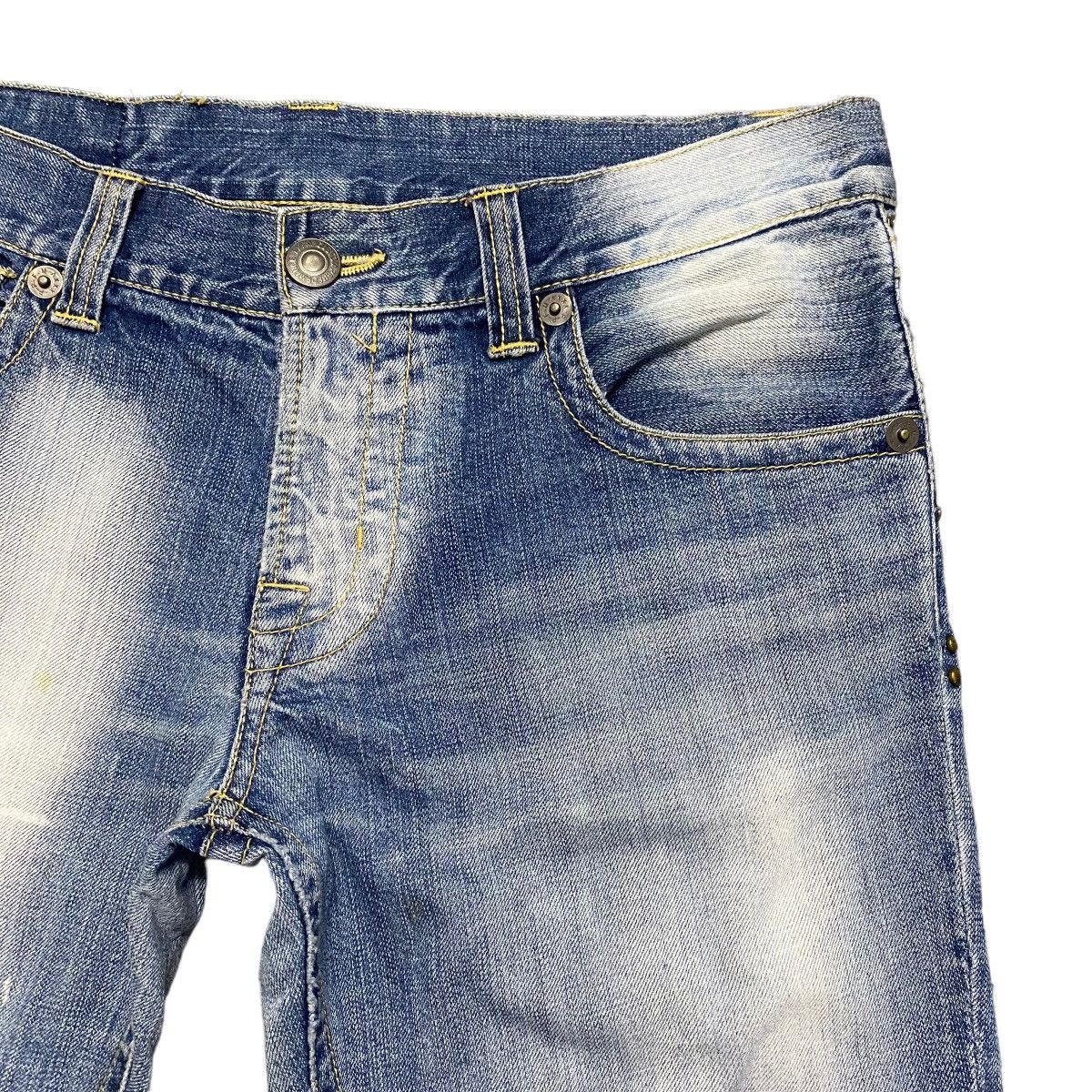 PPFM PPFM Denim Flare Jeans Studded Size US 33 - 4 Thumbnail