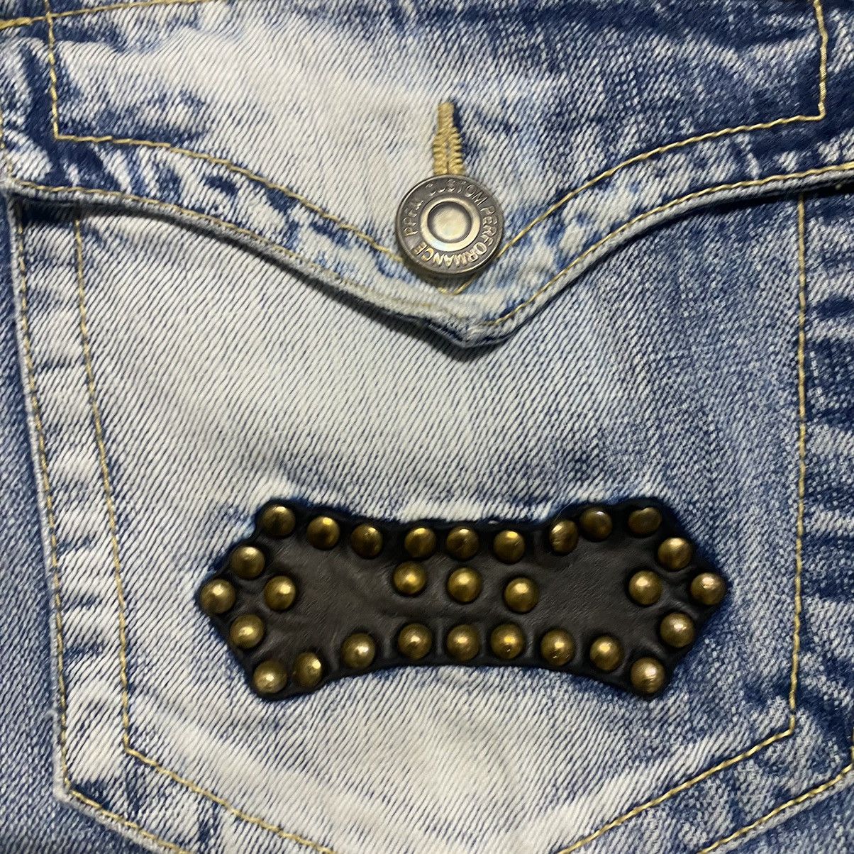 PPFM PPFM Denim Flare Jeans Studded Size US 33 - 22 Thumbnail