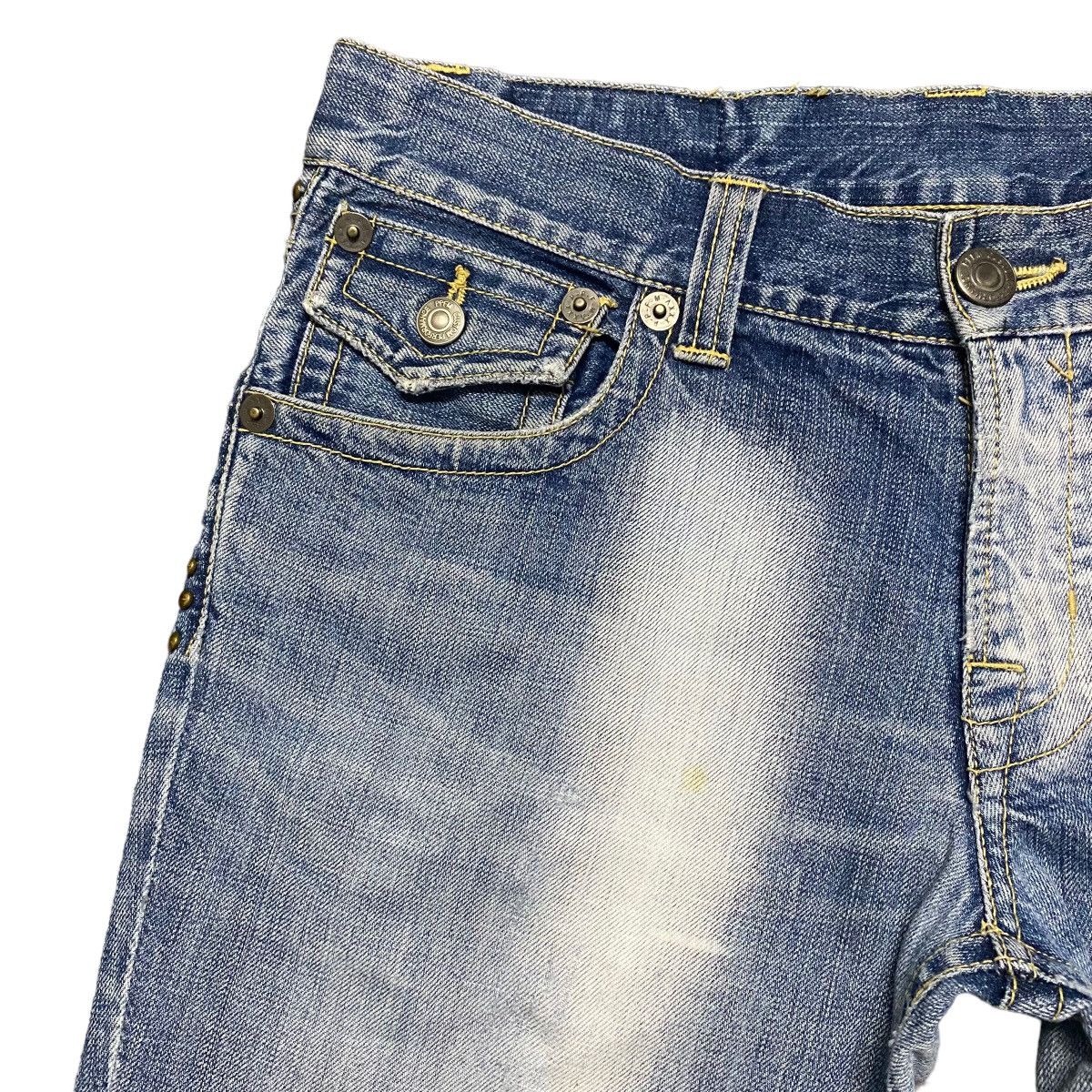PPFM PPFM Denim Flare Jeans Studded Size US 33 - 5 Thumbnail