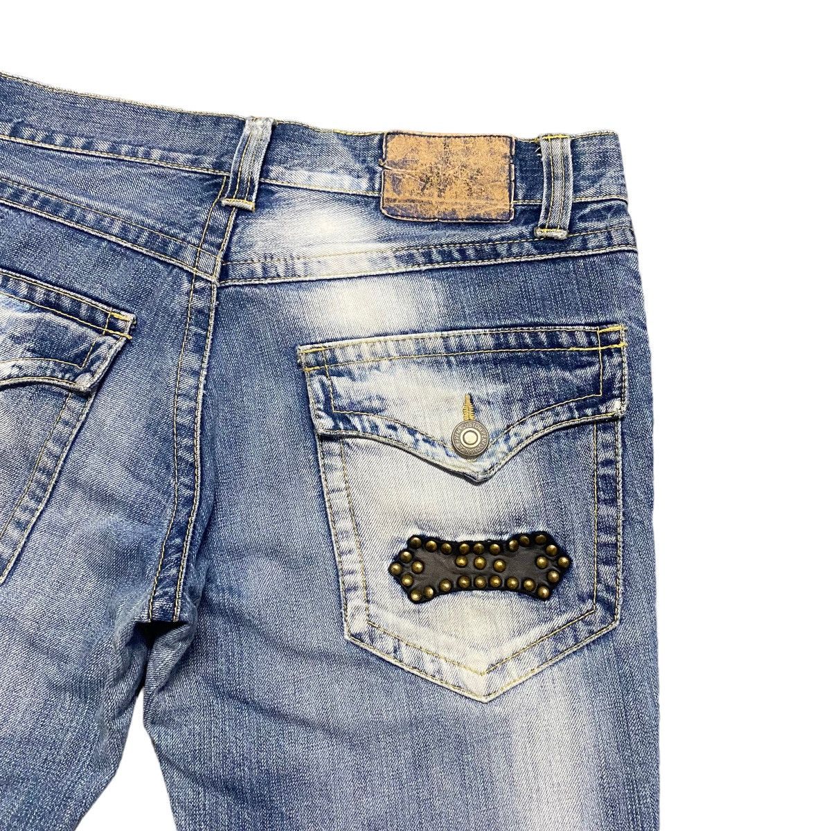 PPFM PPFM Denim Flare Jeans Studded Size US 33 - 11 Thumbnail