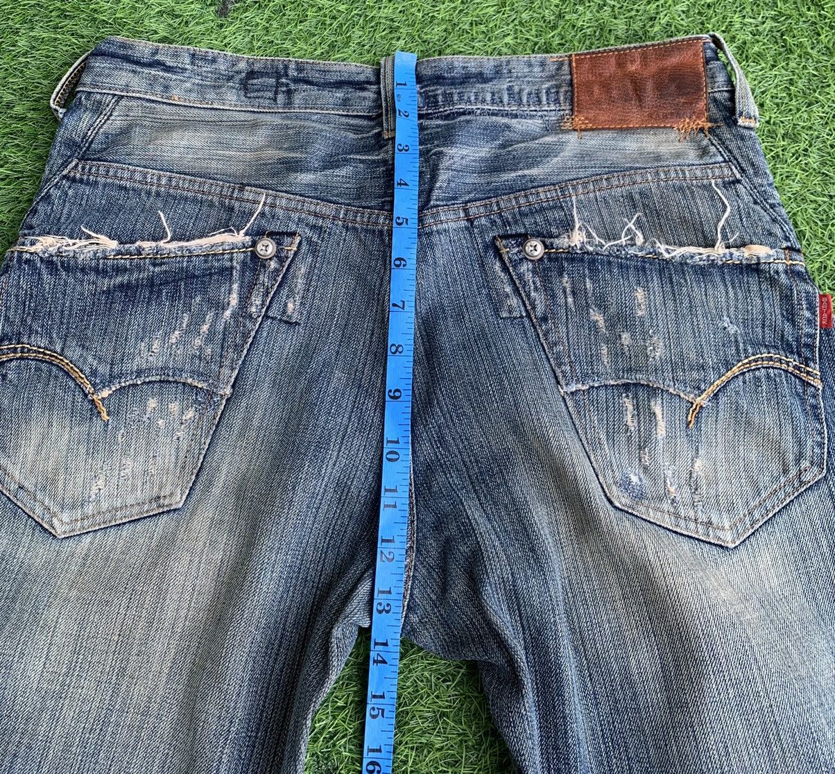 Japanese Brand Bartack Distressed Denim Jeans Size US 34 / EU 50 - 21 Thumbnail