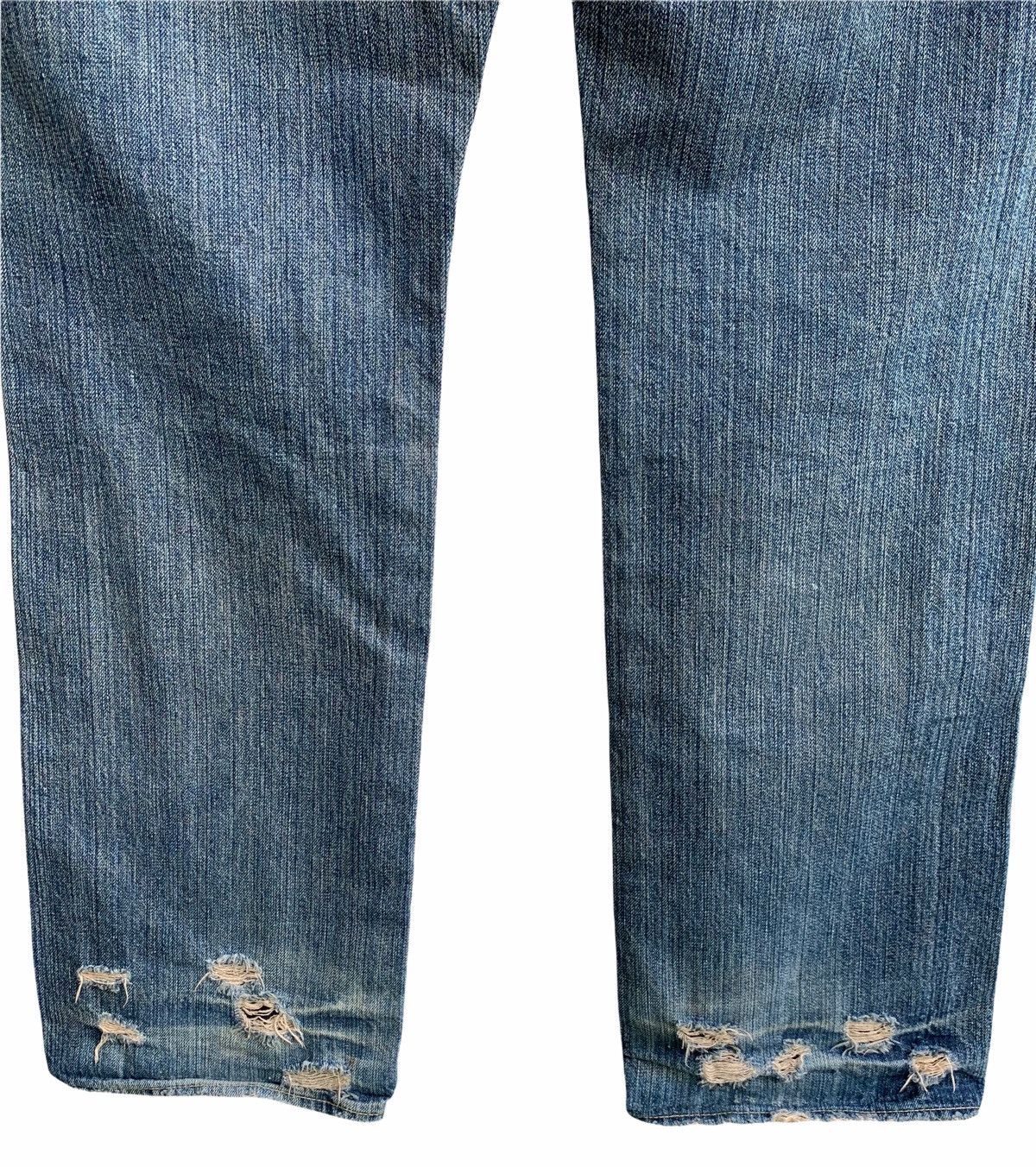 Japanese Brand Bartack Distressed Denim Jeans Size US 34 / EU 50 - 8 Thumbnail