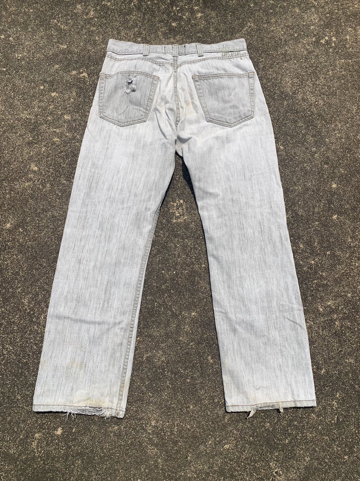 Stussy White Washed Work Pants 32