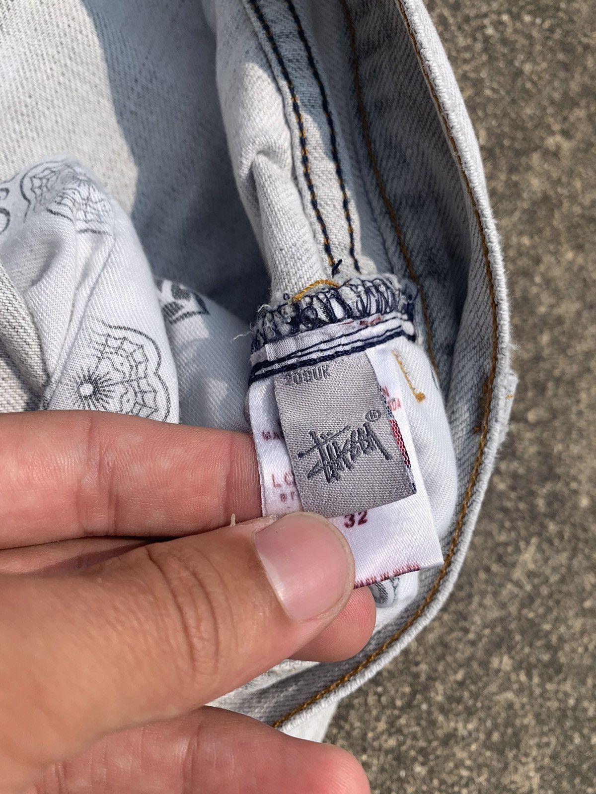 Stussy Stussy White Washed Work Pants 32 Size US 32 / EU 48 - 6 Thumbnail
