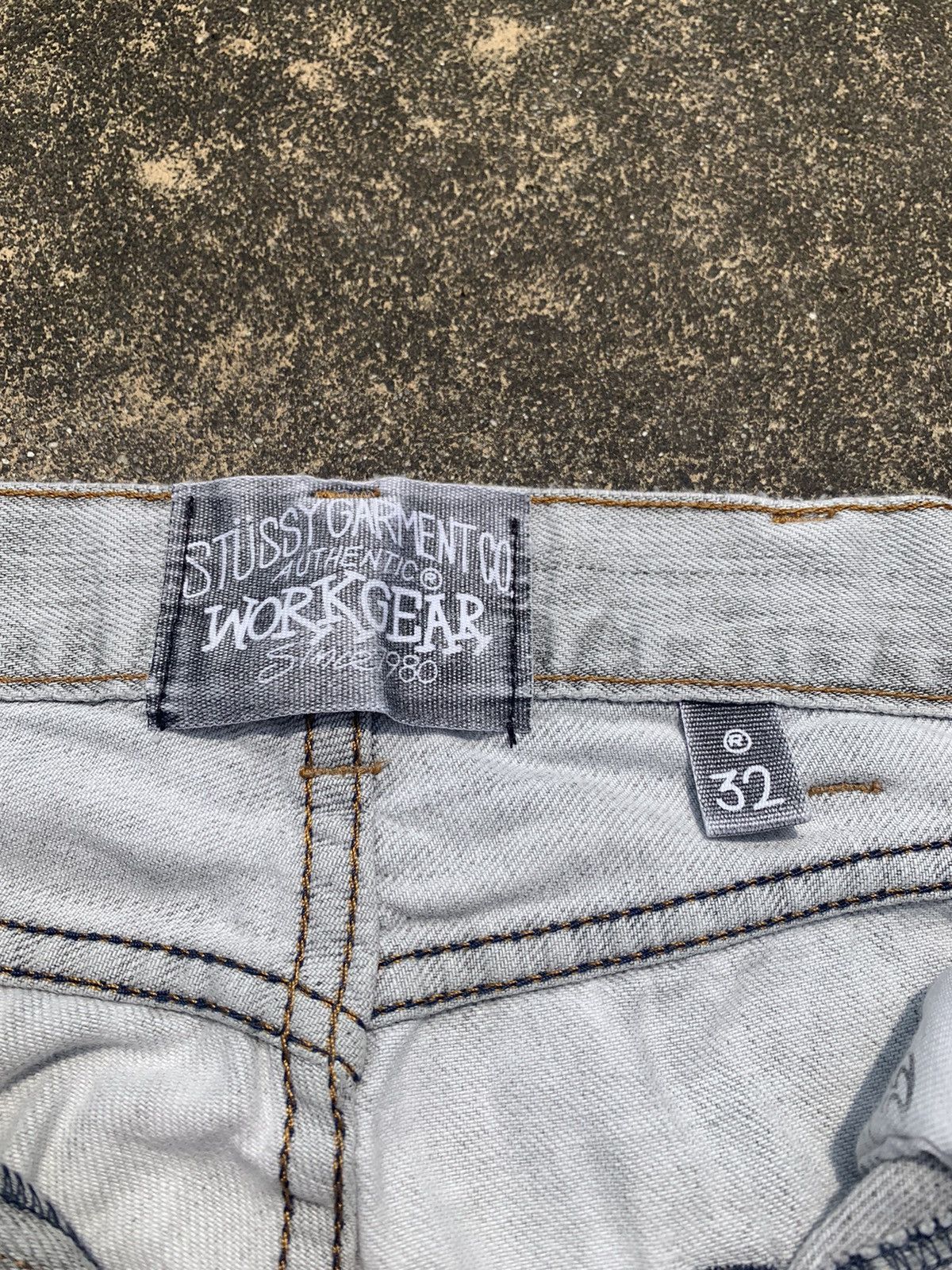 Stussy Stussy White Washed Work Pants 32 Size US 32 / EU 48 - 4 Thumbnail