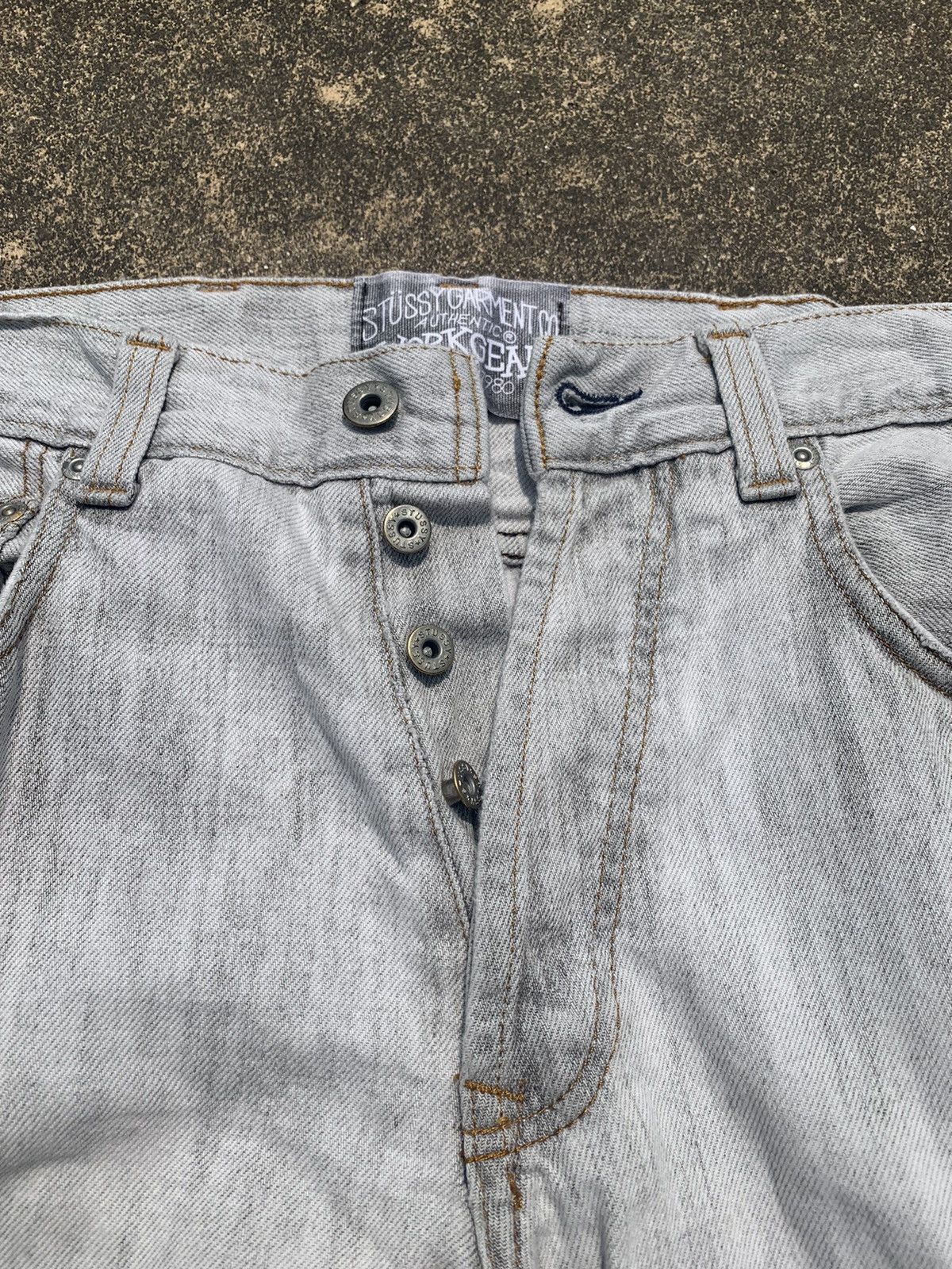 Stussy Stussy White Washed Work Pants 32 Size US 32 / EU 48 - 5 Thumbnail