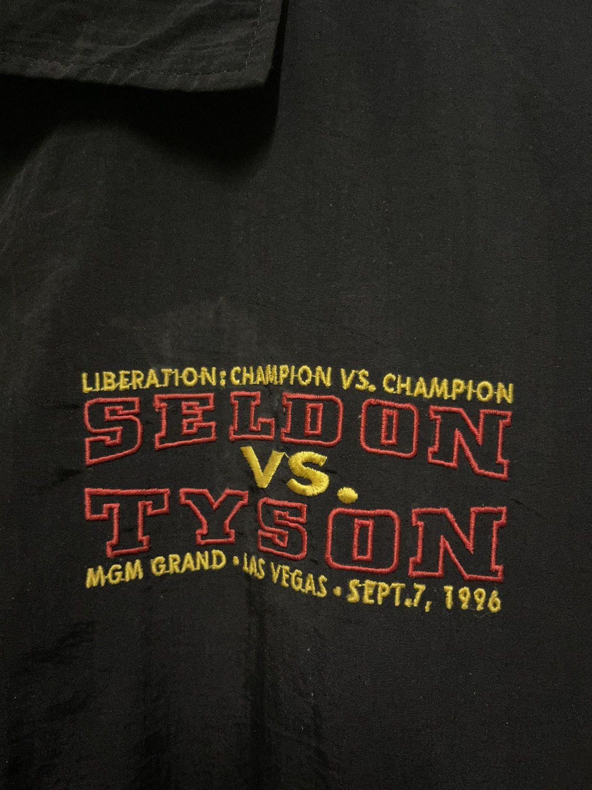 Vintage Seldon Vs. Mike Tyson Las Vegas Windbreaker Jacket Size US M / EU 48-50 / 2 - 7 Thumbnail