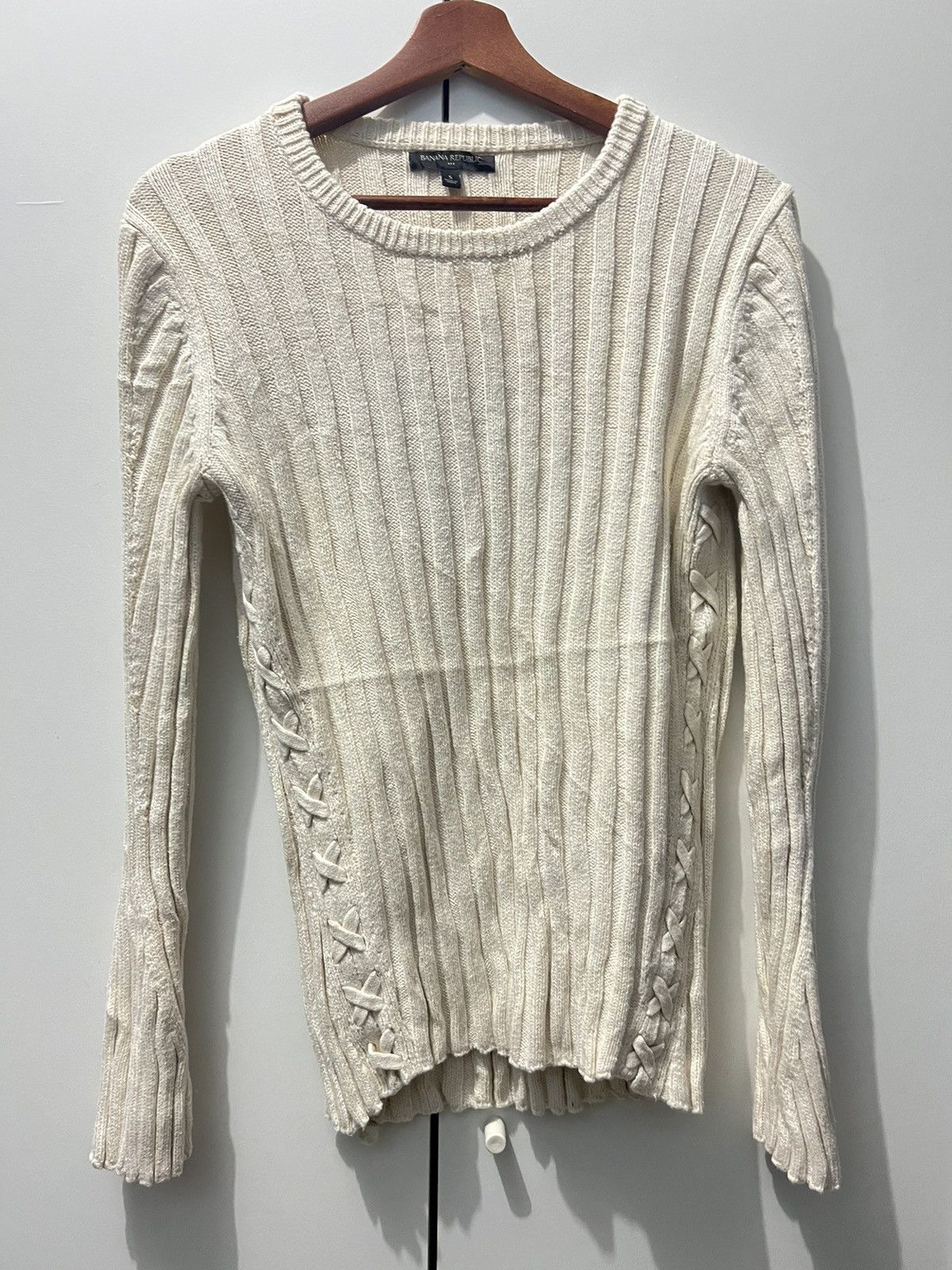 Banana Republic Cross Stitch Banana Republic Long Sleeve Knitwear Size US S / EU 44-46 / 1 - 1 Thumbnail
