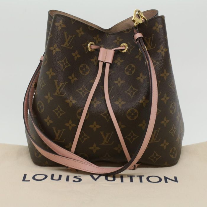 Louis Vuitton Monogram Neo Noe Shoulder Bag Rose Poodle M44022 LV Auth 33984
