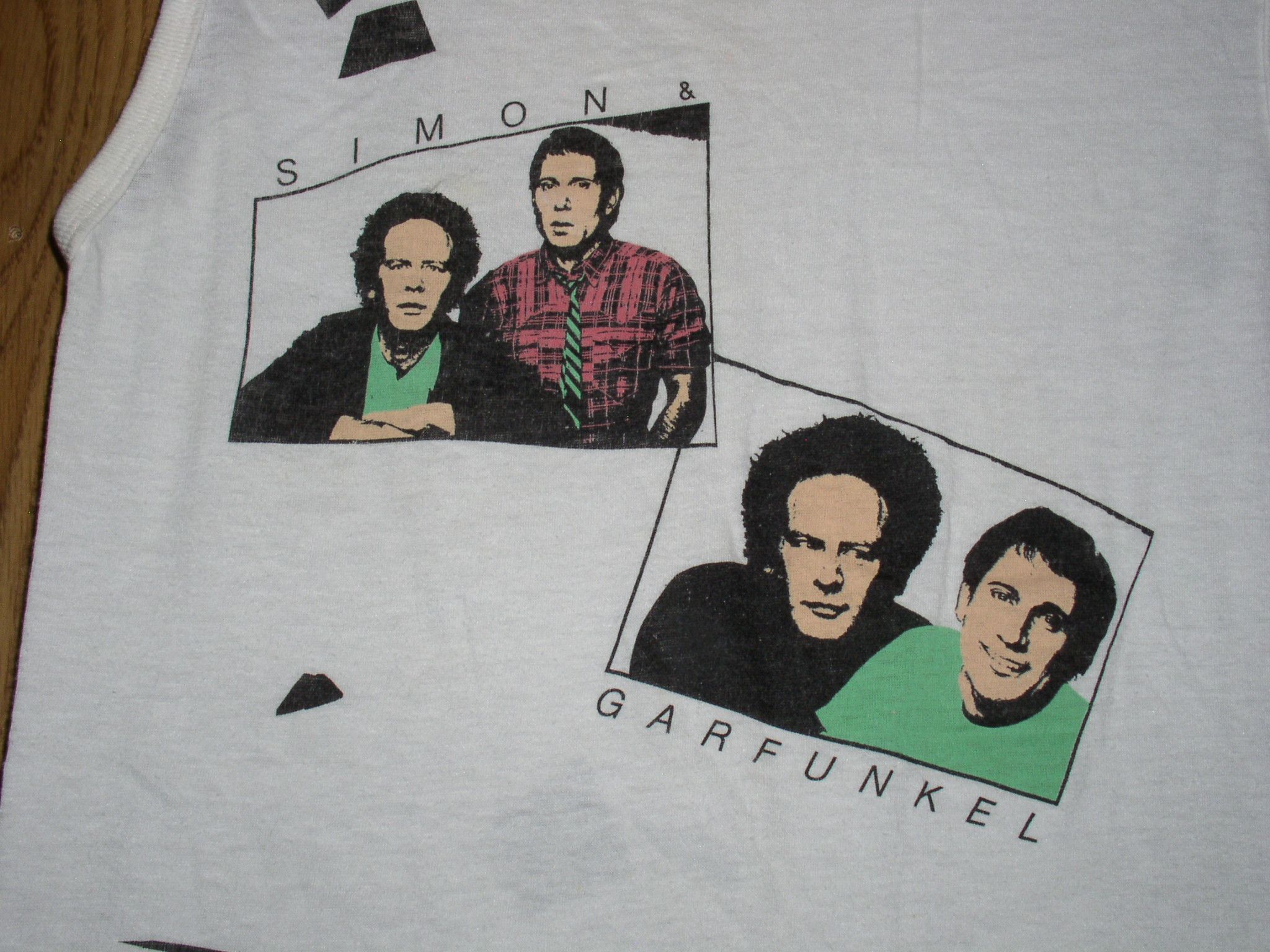 Vintage Simon & Garfunkel Concert Tour Muscle Shirt Vintage 1983 Size US M / EU 48-50 / 2 - 4 Thumbnail