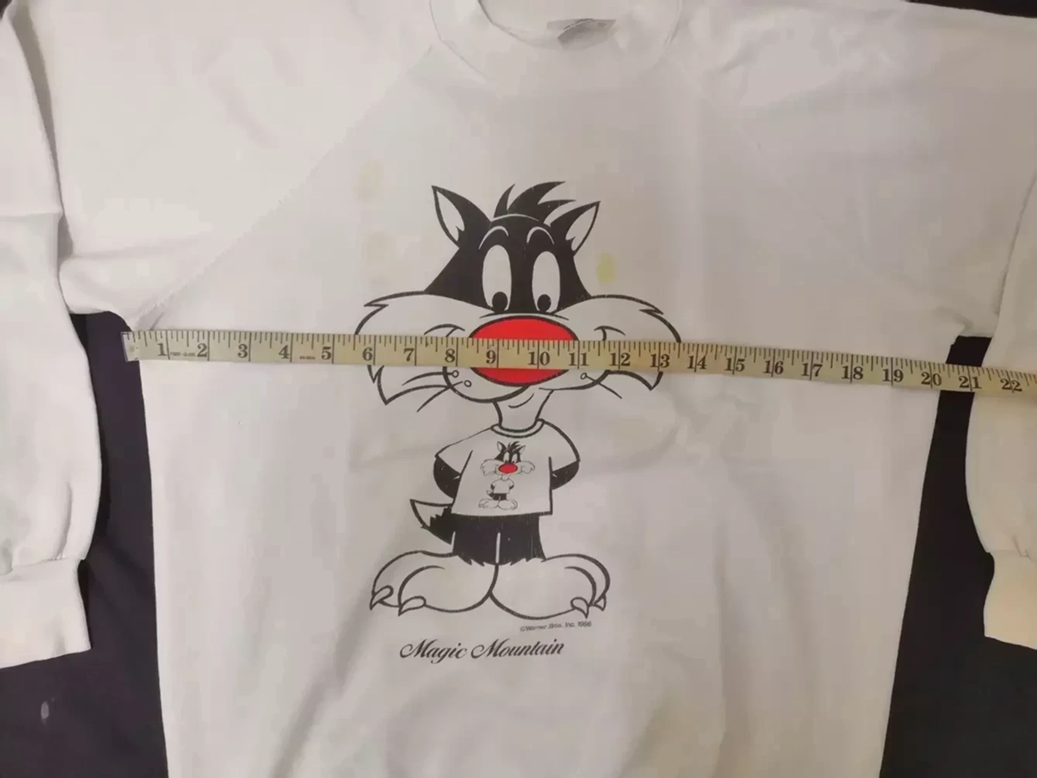Cartoon Network Vintage 80s Sylvester Looney toons Sweatshirt Warne Bros Size US M / EU 48-50 / 2 - 5 Thumbnail