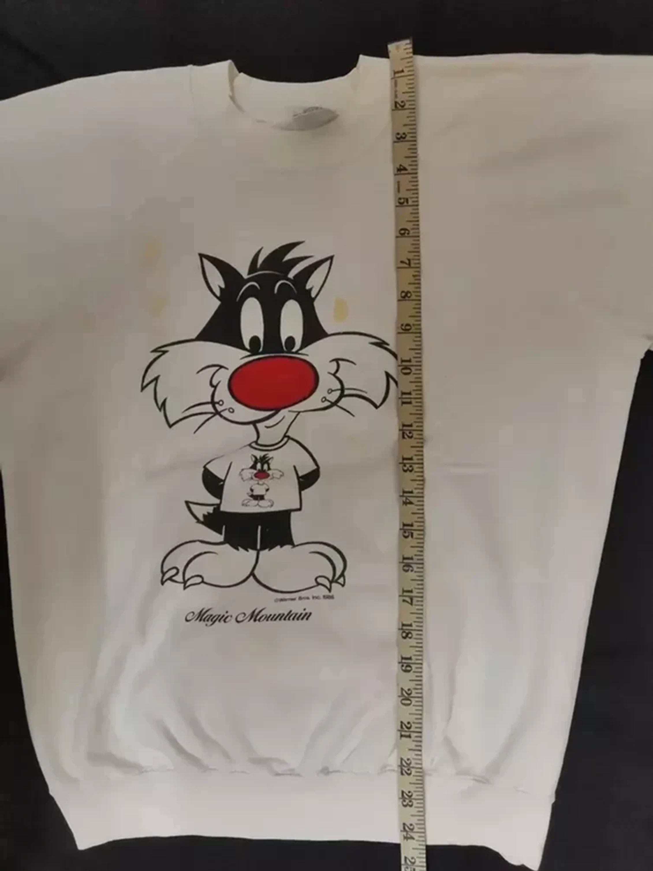 Cartoon Network Vintage 80s Sylvester Looney toons Sweatshirt Warne Bros Size US M / EU 48-50 / 2 - 6 Thumbnail