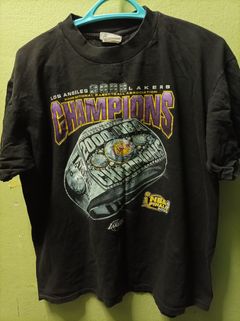 Vintage Lakers 3 Peat Ring Sports Vintage Championship T-shirt