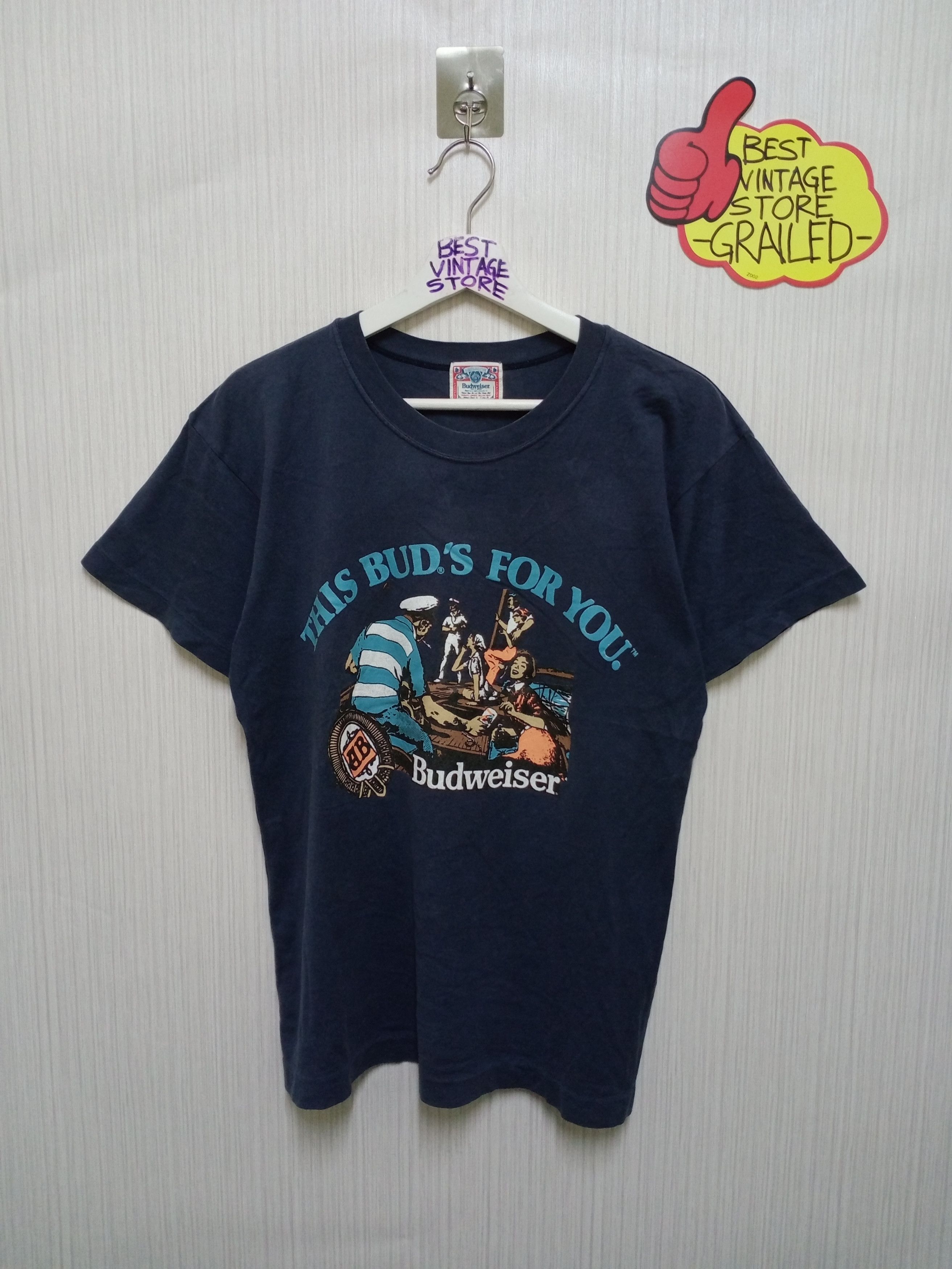 Budweiser Vintage Budweiser Tshirt This Bud's For You Size US M / EU 48-50 / 2 - 1 Thumbnail
