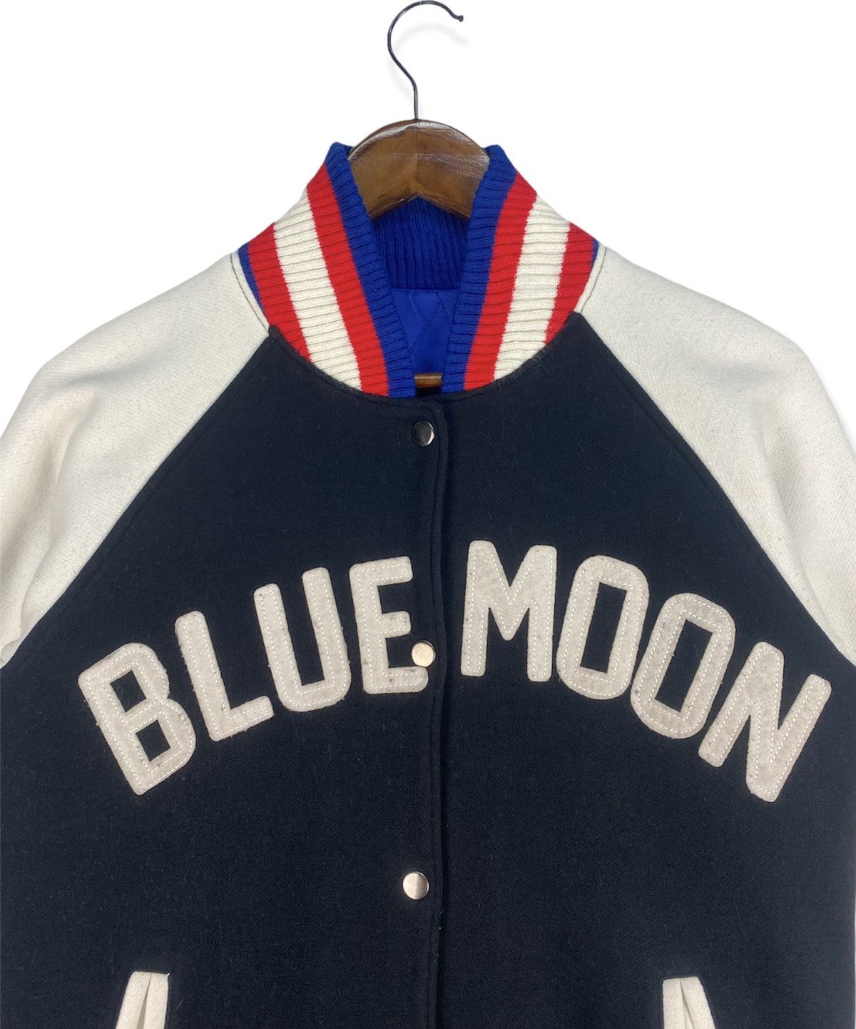 Japanese Brand Blue Moon Surf Style Varsity Jacket Size US S / EU 44-46 / 1 - 2 Thumbnail