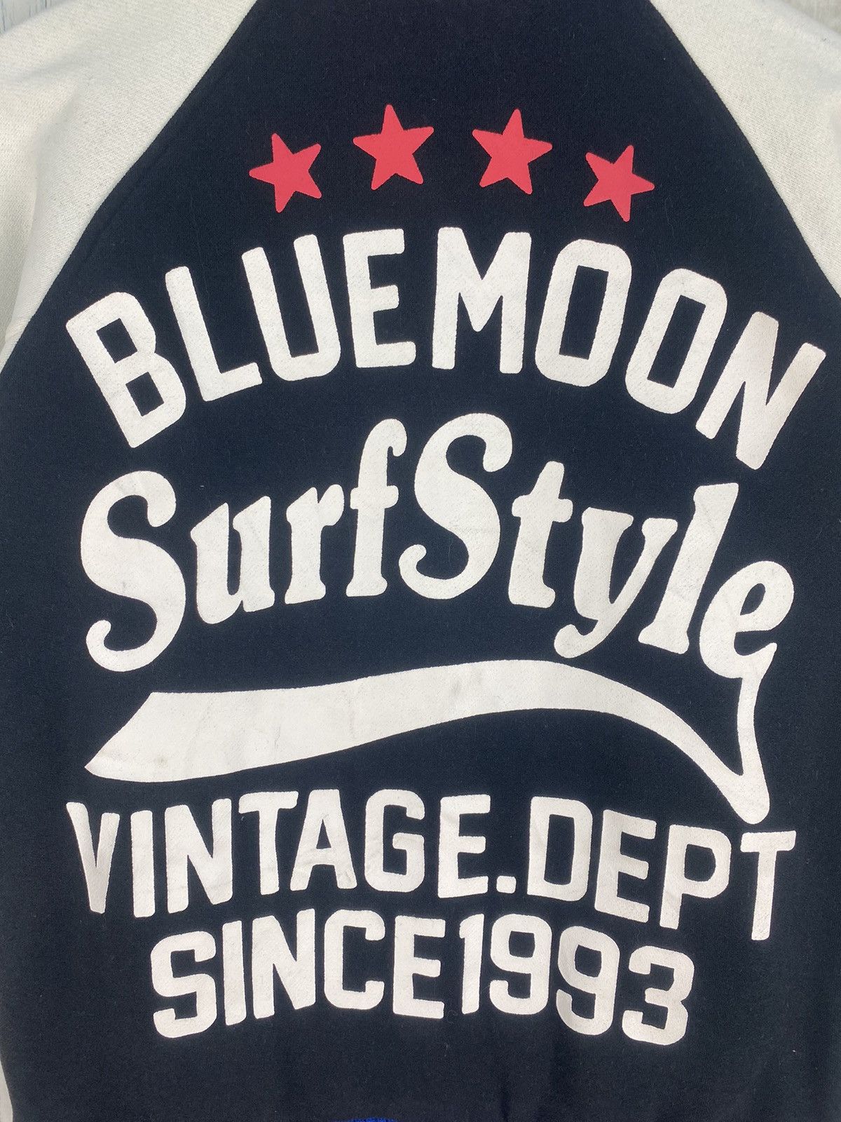 Japanese Brand Blue Moon Surf Style Varsity Jacket Size US S / EU 44-46 / 1 - 8 Thumbnail