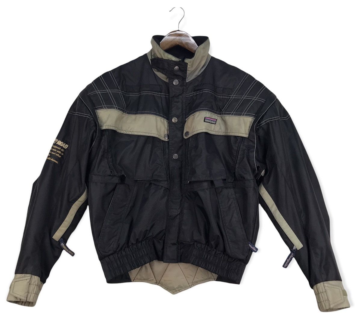 image of Moto x Racing Vintage Rough&road Super Air Vent Jacket in Black, Men's (Size Medium)