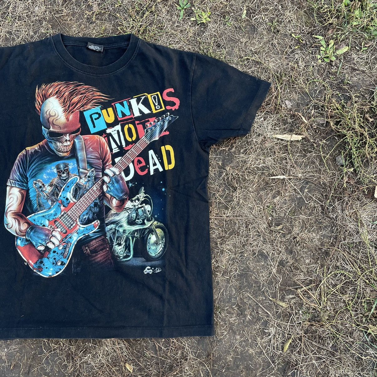 Vintage Vintage Y2K Punk Not Dead Face Horror Tee Rock Streetwear Size US M / EU 48-50 / 2 - 2 Thumbnail