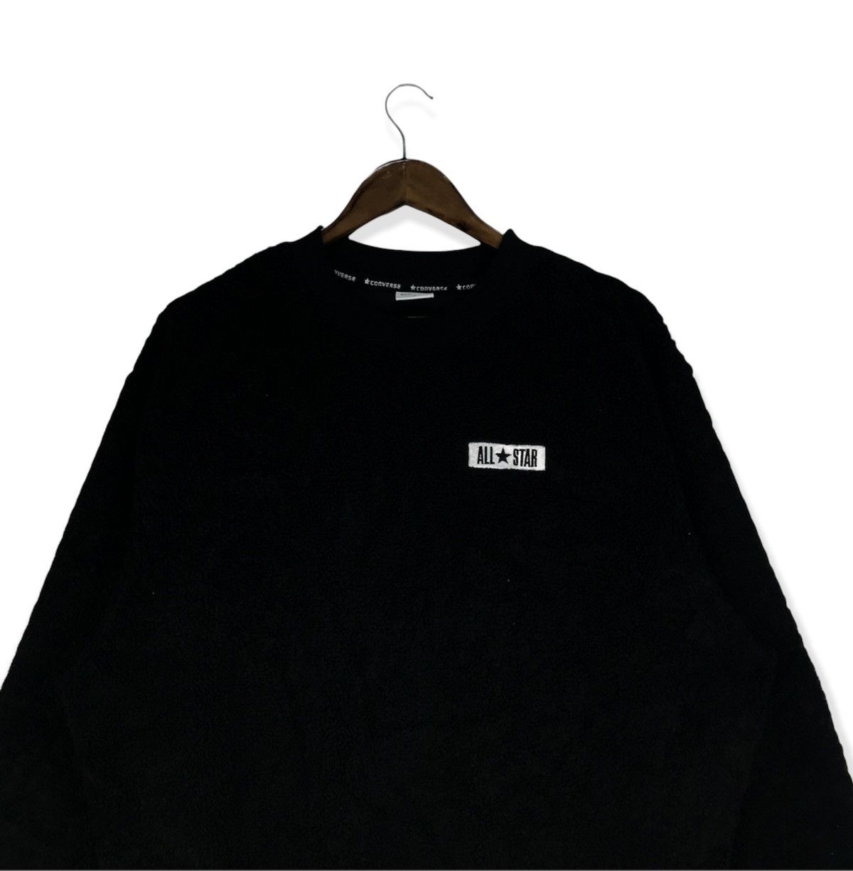 Converse Vintage Converse All Star Deep Pile Fleece Sweatshirt Size US M / EU 48-50 / 2 - 2 Thumbnail
