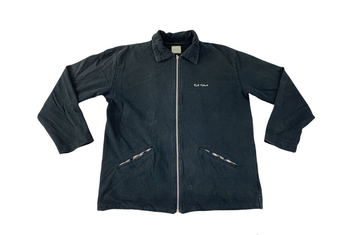 Vintage Karl Helmut Pink House Many Patches Zipper Jacket