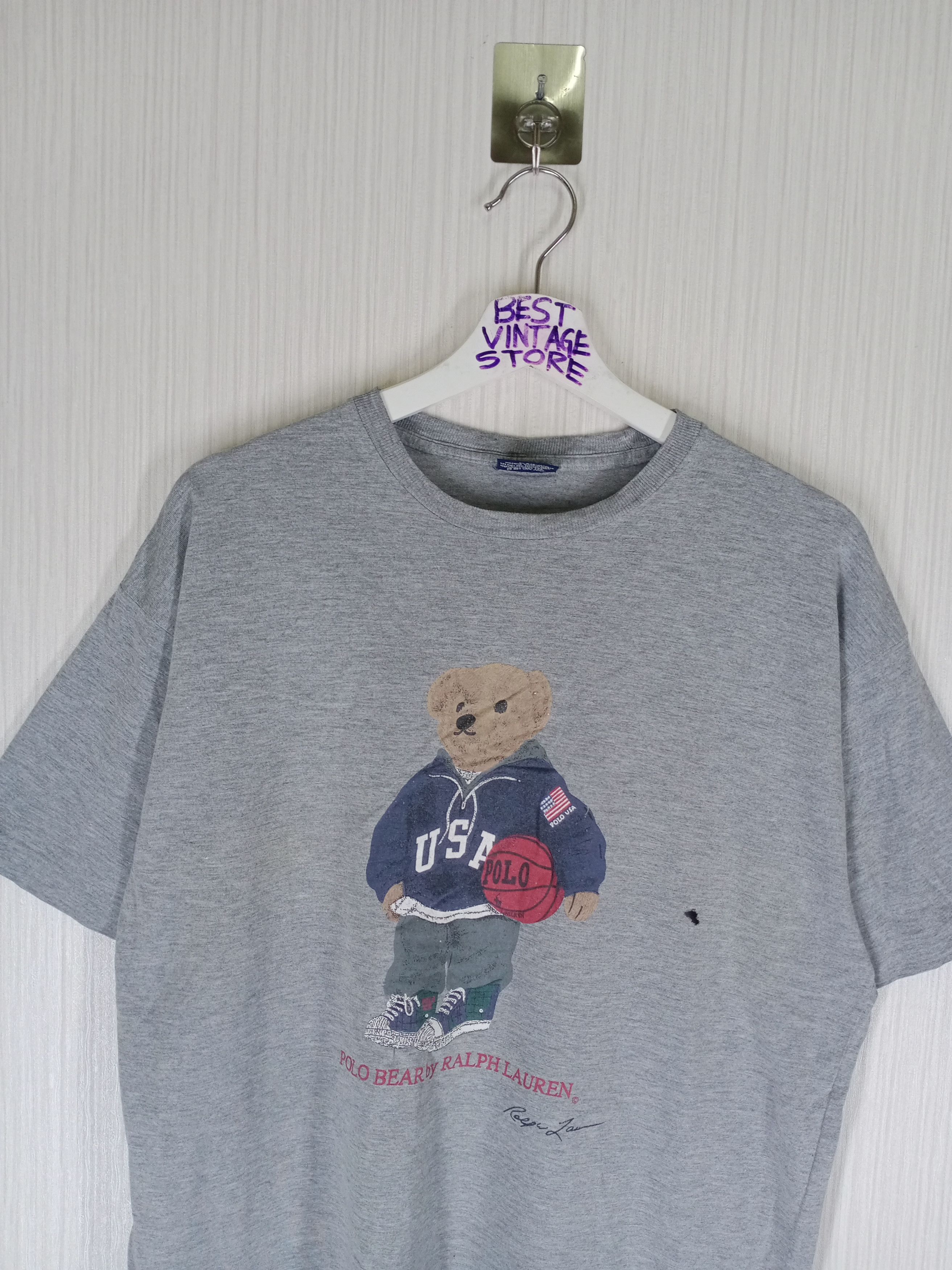 Polo Ralph Lauren Vintage Polo Bear By Ralph Lauren Tshirt Size US M / EU 48-50 / 2 - 2 Thumbnail