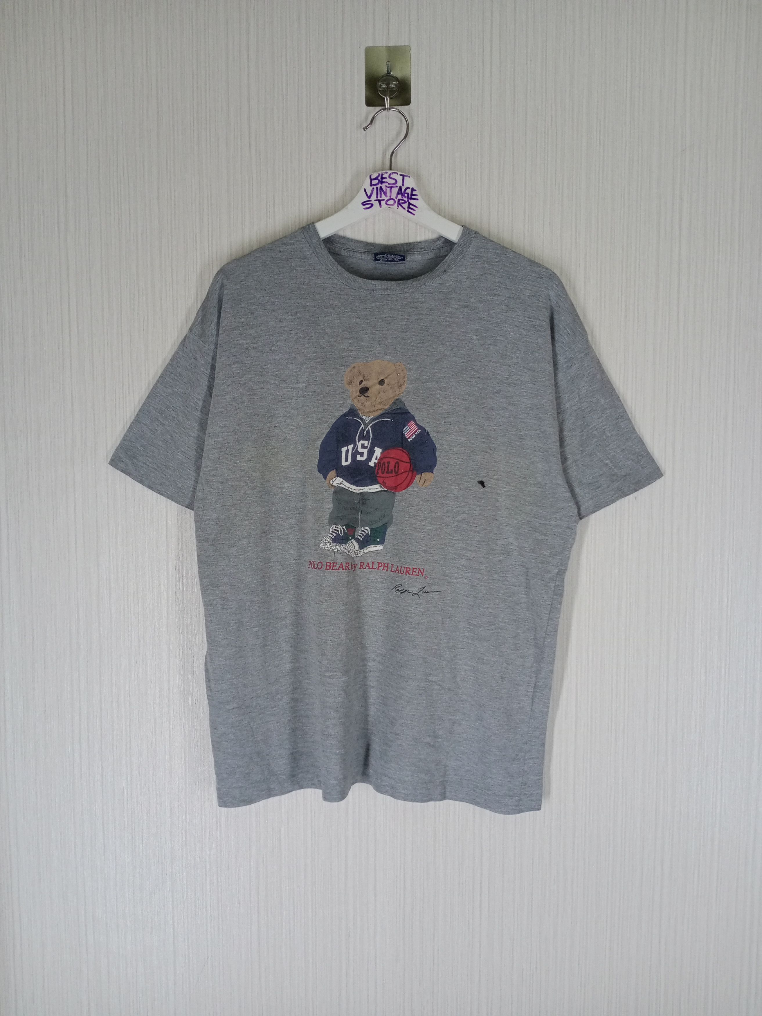 Vintage Ralph Lauren bear embroidery baby tee