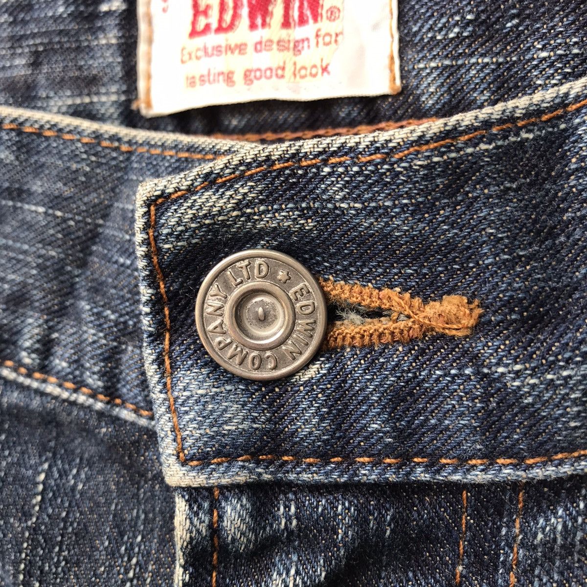 Edwin Vintage Edwin Denim Earth Tones Distressed Jeans Size US 34 / EU 50 - 8 Thumbnail
