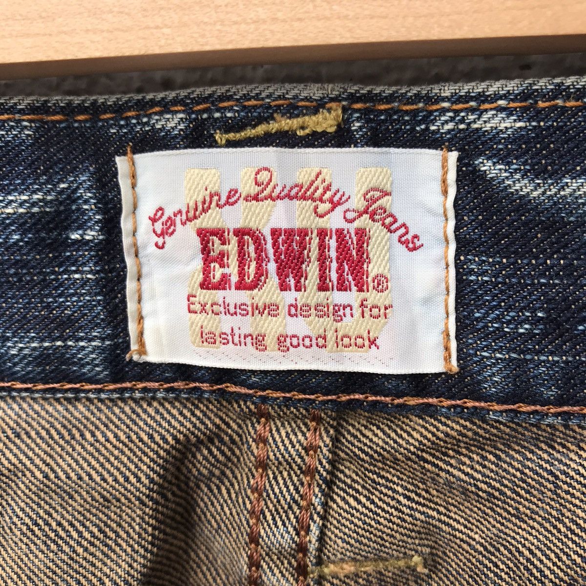 Edwin Vintage Edwin Denim Earth Tones Distressed Jeans Size US 34 / EU 50 - 10 Thumbnail