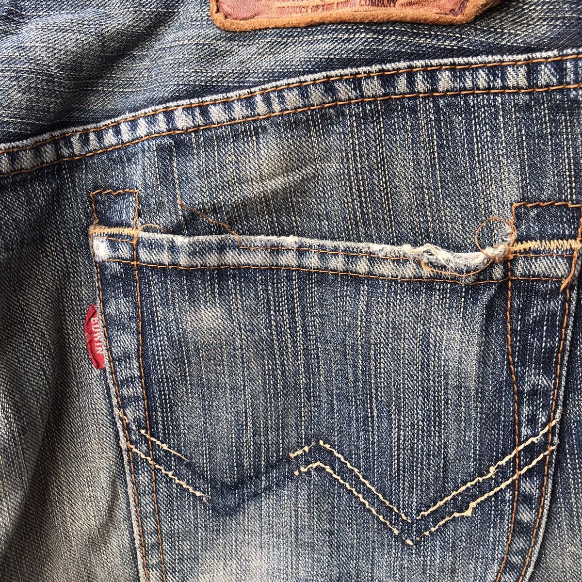 Edwin Vintage Edwin Denim Earth Tones Distressed Jeans Size US 34 / EU 50 - 13 Thumbnail