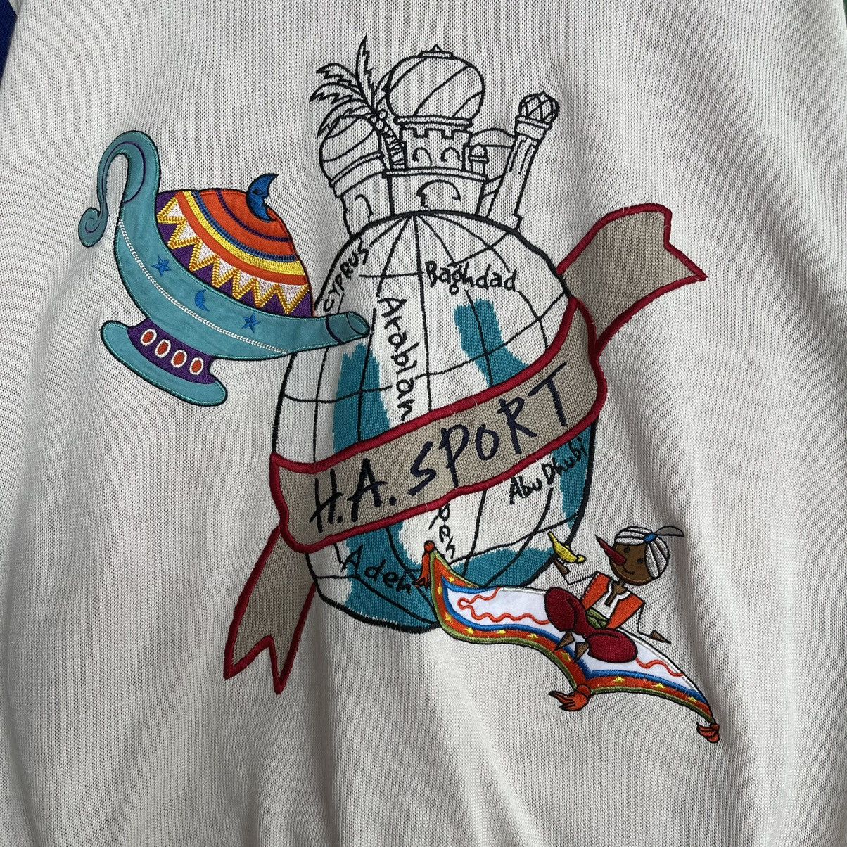 Aran Isles Knitwear × Hardy Amies Vintage Hardy Amies Big Logo Knit Size US M / EU 48-50 / 2 - 5 Thumbnail