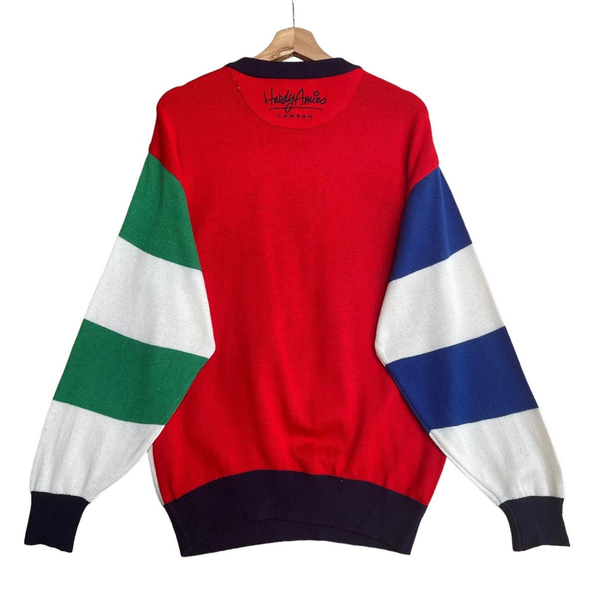 Aran Isles Knitwear × Hardy Amies Vintage Hardy Amies Big Logo Knit Size US M / EU 48-50 / 2 - 7 Thumbnail