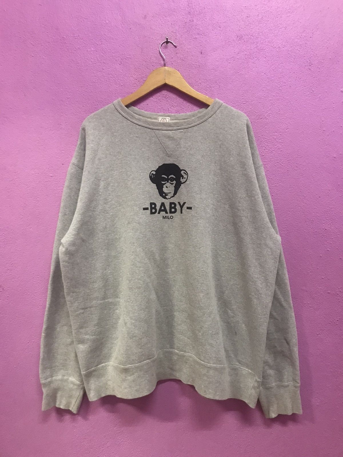Bape Baby Milo Crewneck Size US XL / EU 56 / 4 - 1 Thumbnail