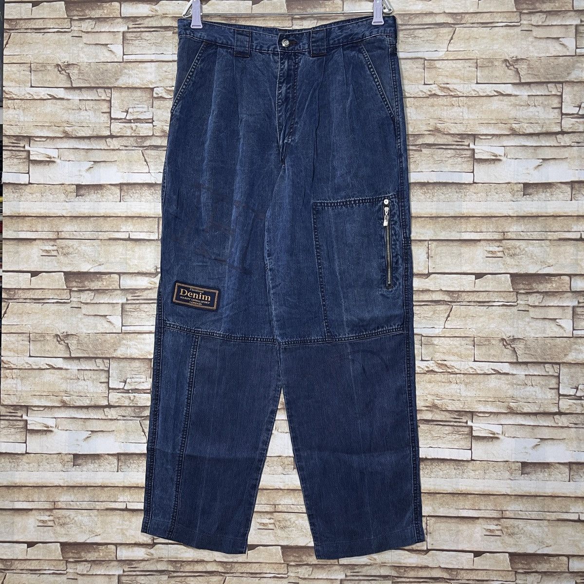 Hardy Amies Sport London Denim W35 Rare Design Japan