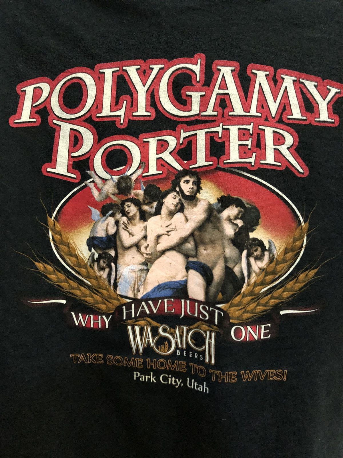 Vintage Polygamy Porter Wa Satch Beer tees size L Size US L / EU 52-54 / 3 - 3 Thumbnail