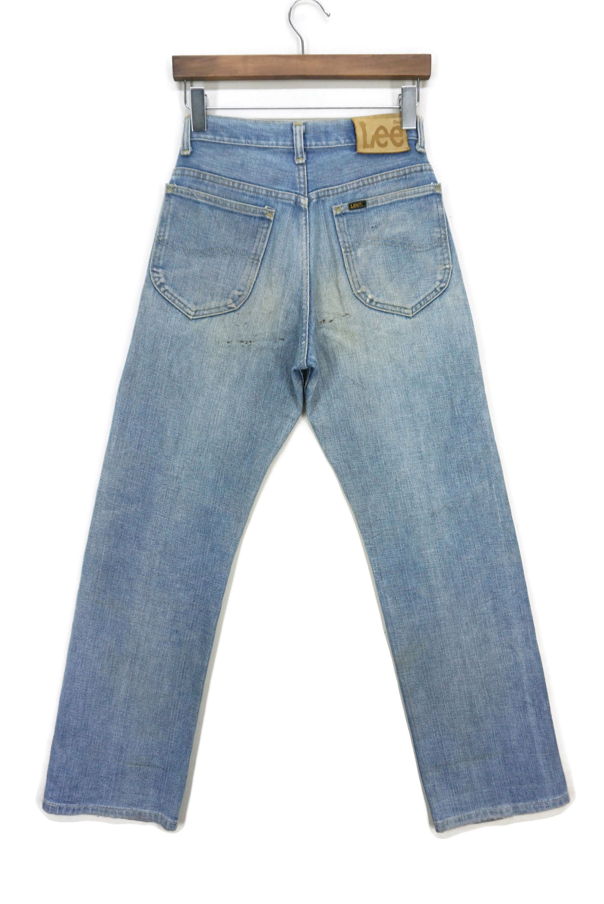 image of Lee x Rodeo High Waisted Riders Straight Leg High Rise Pants Talon 42 in Blue, Women's (Size 27)