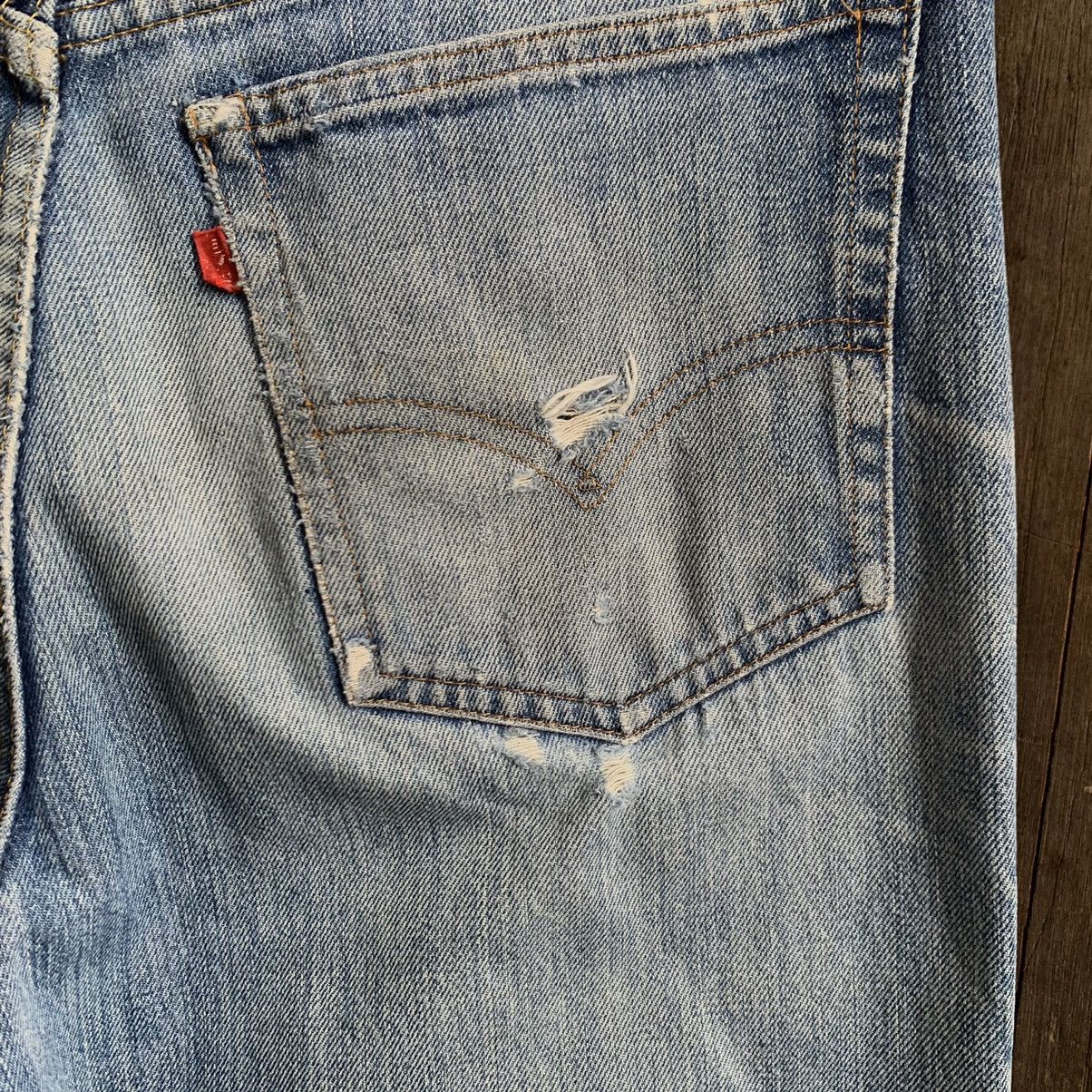 Levi's Vintage Clothing Vtg Levis 517 Rindem Button 2 Talon Distressed Denim Jeans Size US 32 / EU 48 - 14 Thumbnail