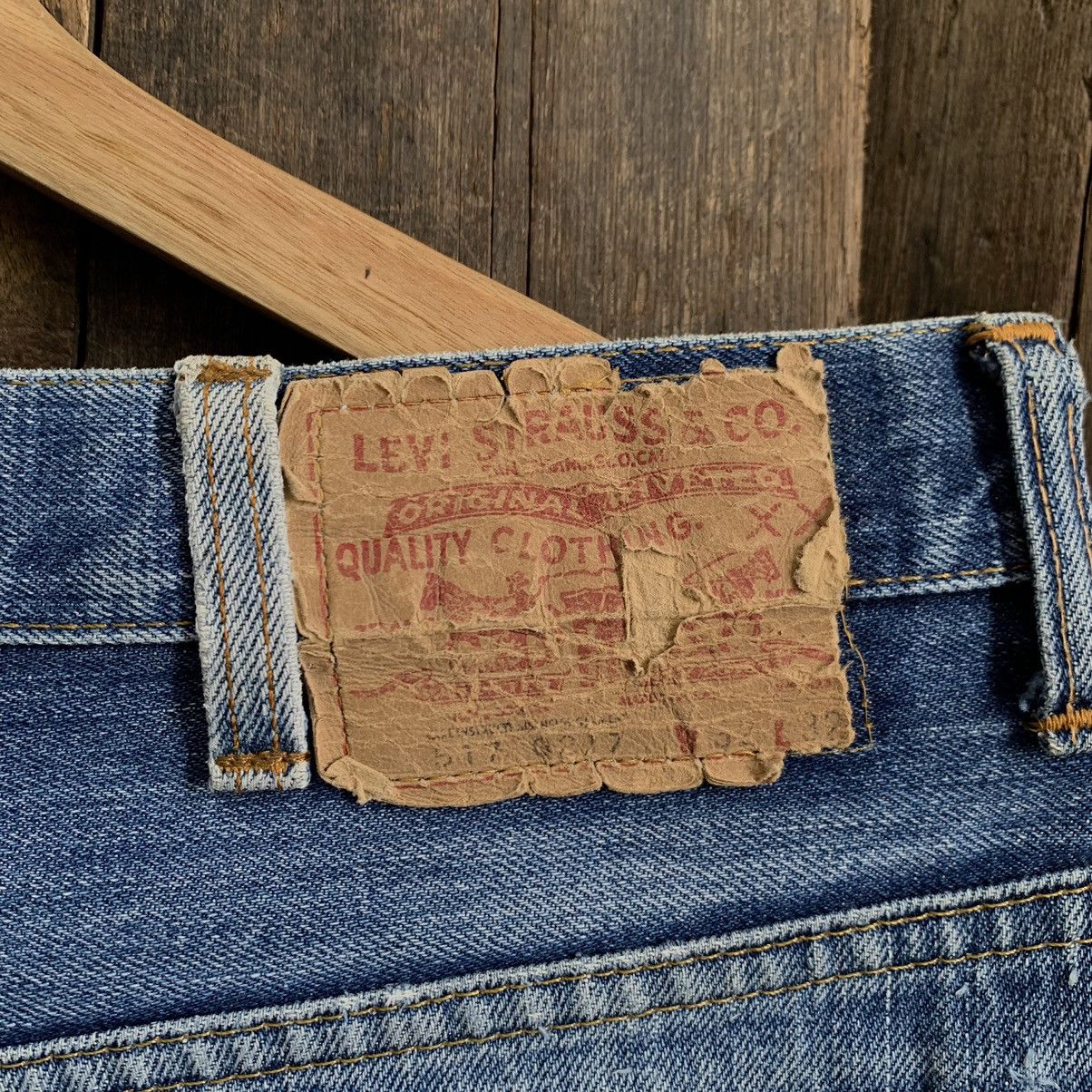 Levi's Vintage Clothing Vtg Levis 517 Rindem Button 2 Talon Distressed Denim Jeans Size US 32 / EU 48 - 15 Thumbnail