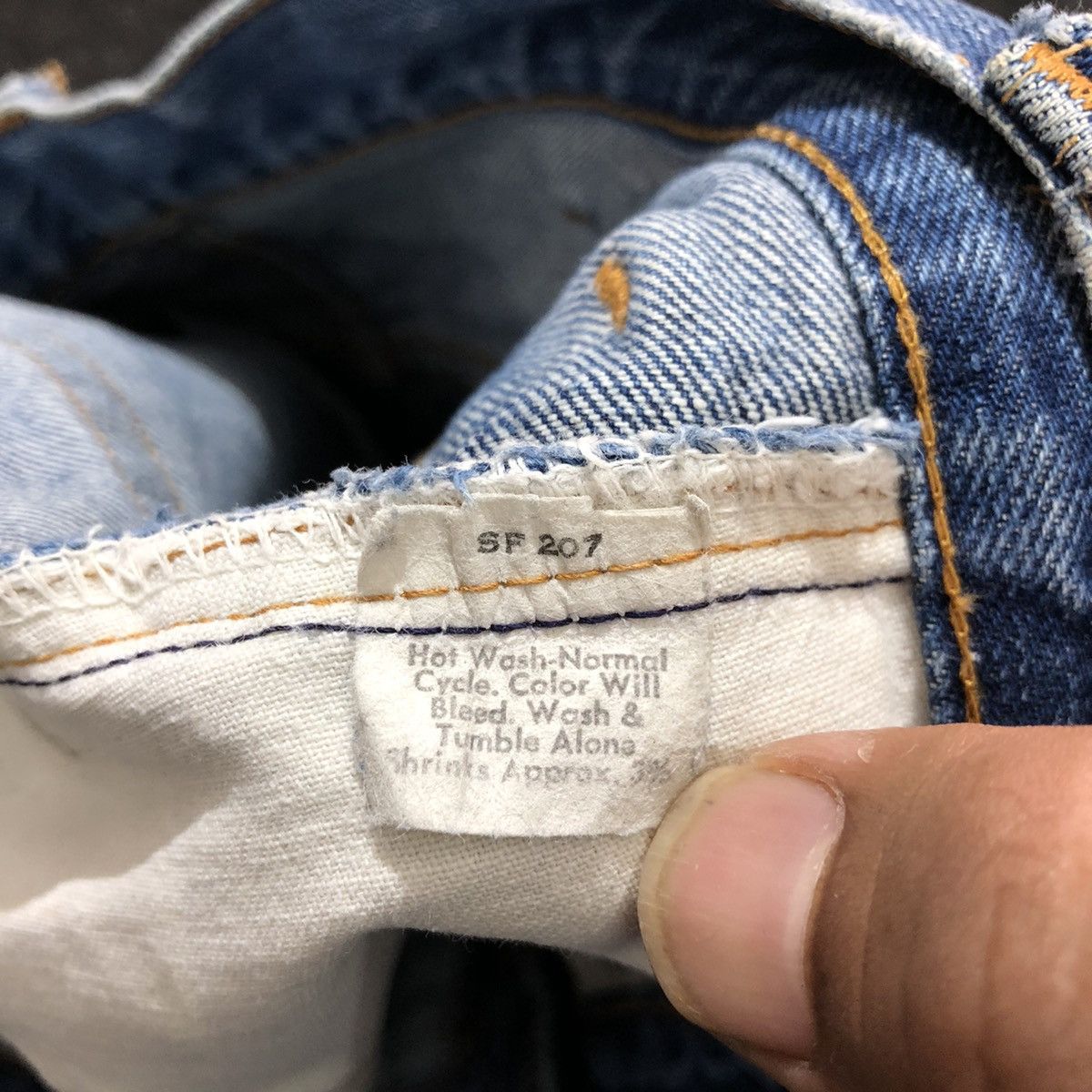 Levi's Vintage Clothing Vtg Levis 517 Rindem Button 2 Talon Distressed Denim Jeans Size US 32 / EU 48 - 5 Thumbnail
