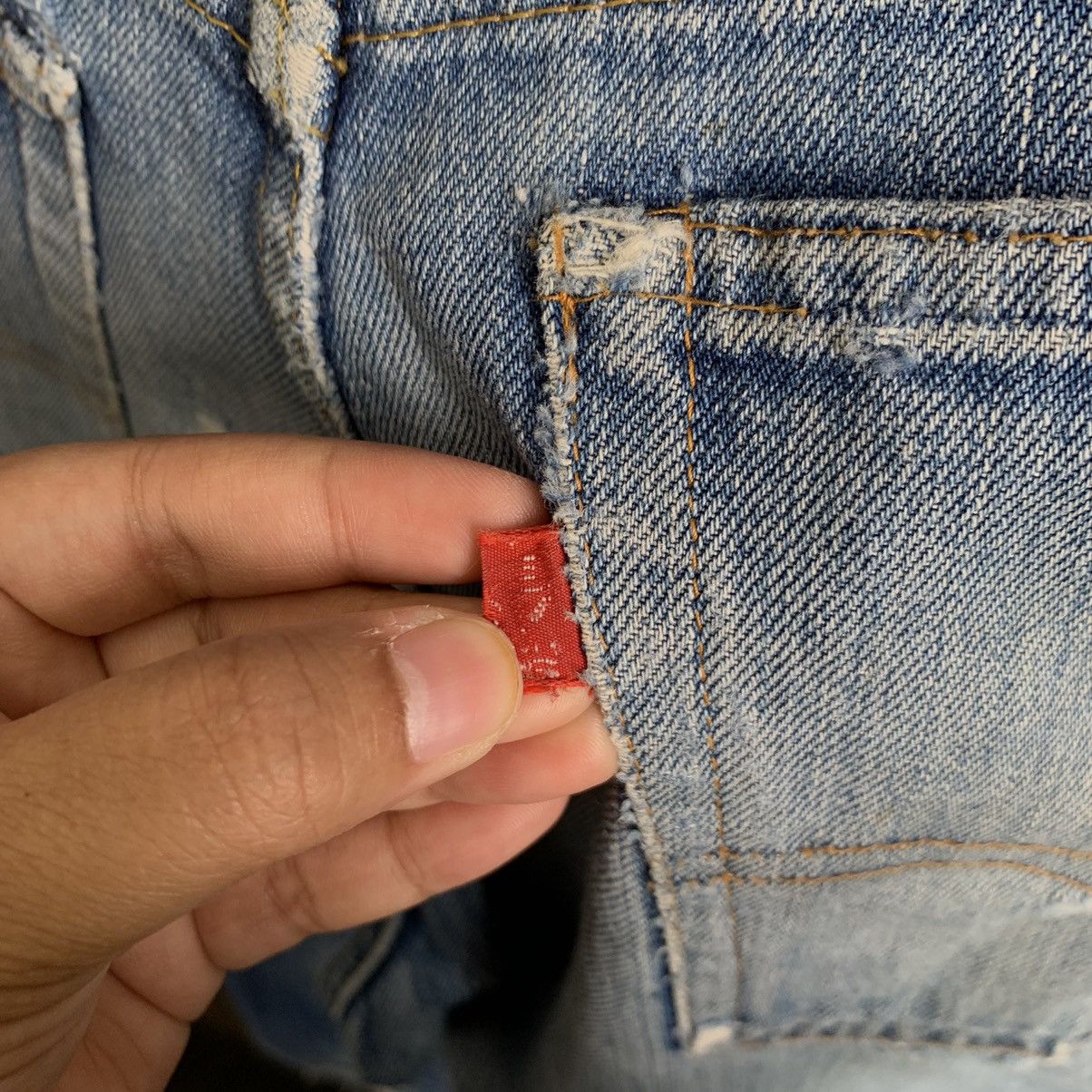 Levi's Vintage Clothing Vtg Levis 517 Rindem Button 2 Talon Distressed Denim Jeans Size US 32 / EU 48 - 16 Thumbnail