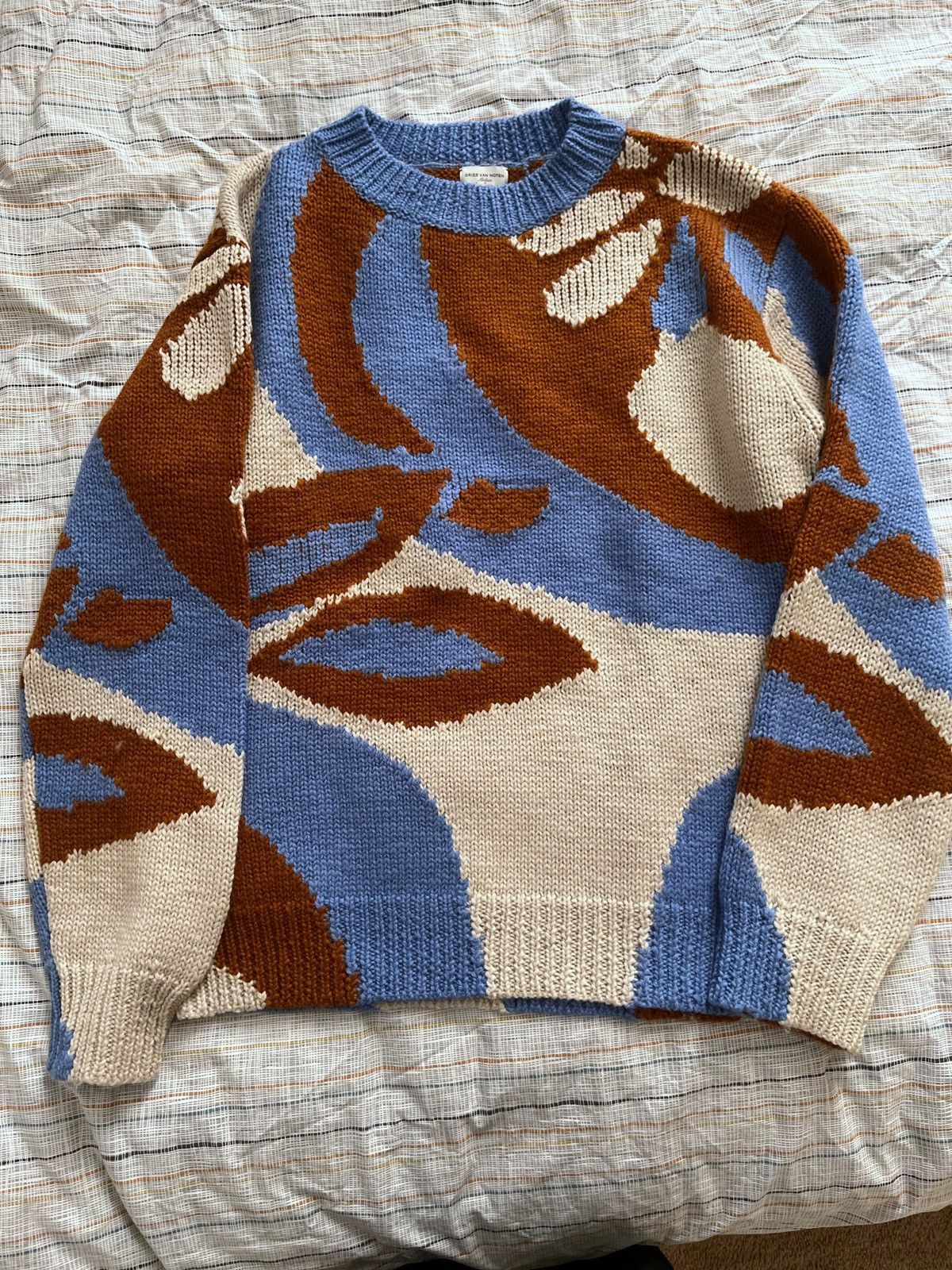 Dries Van Noten FW20 Manolo Sweater - Intarsia Wool Size US M / EU 48-50 / 2 - 3 Thumbnail