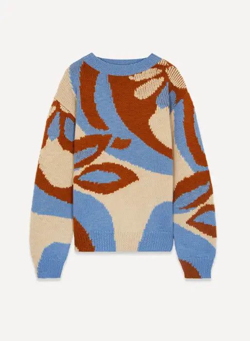 Dries Van Noten FW20 Manolo Sweater - Intarsia Wool Size US M / EU 48-50 / 2 - 2 Thumbnail