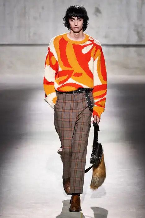 Dries Van Noten FW20 Manolo Sweater - Intarsia Wool Size US M / EU 48-50 / 2 - 1 Thumbnail