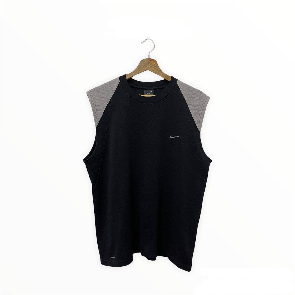 Nike × Vintage Vintage Nike Swoosh Mini Logo Sleeveless Size US M / EU 48-50 / 2 - 1 Thumbnail
