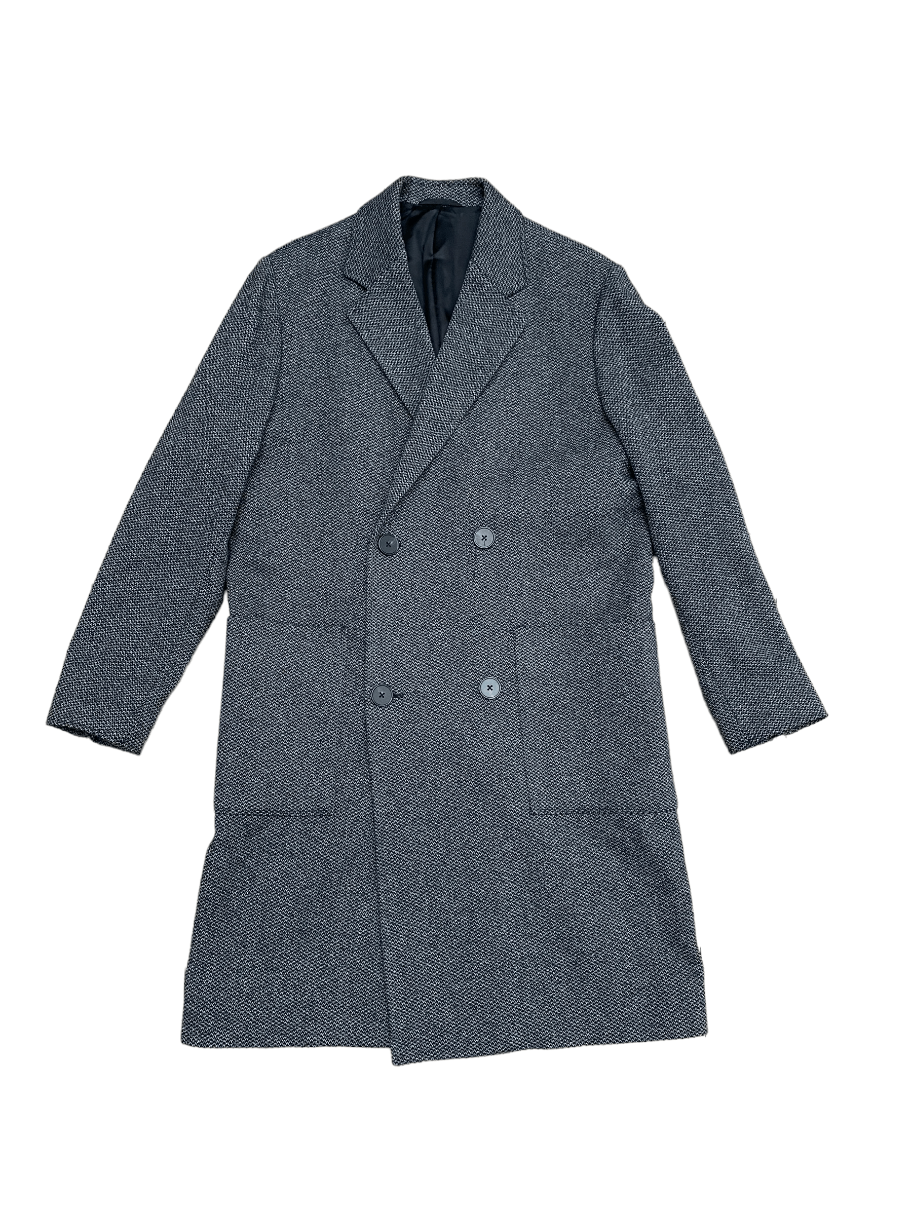 The Kooples Grey Double Breasted Wool Coat Size US S / EU 44-46 / 1 - 1 Thumbnail