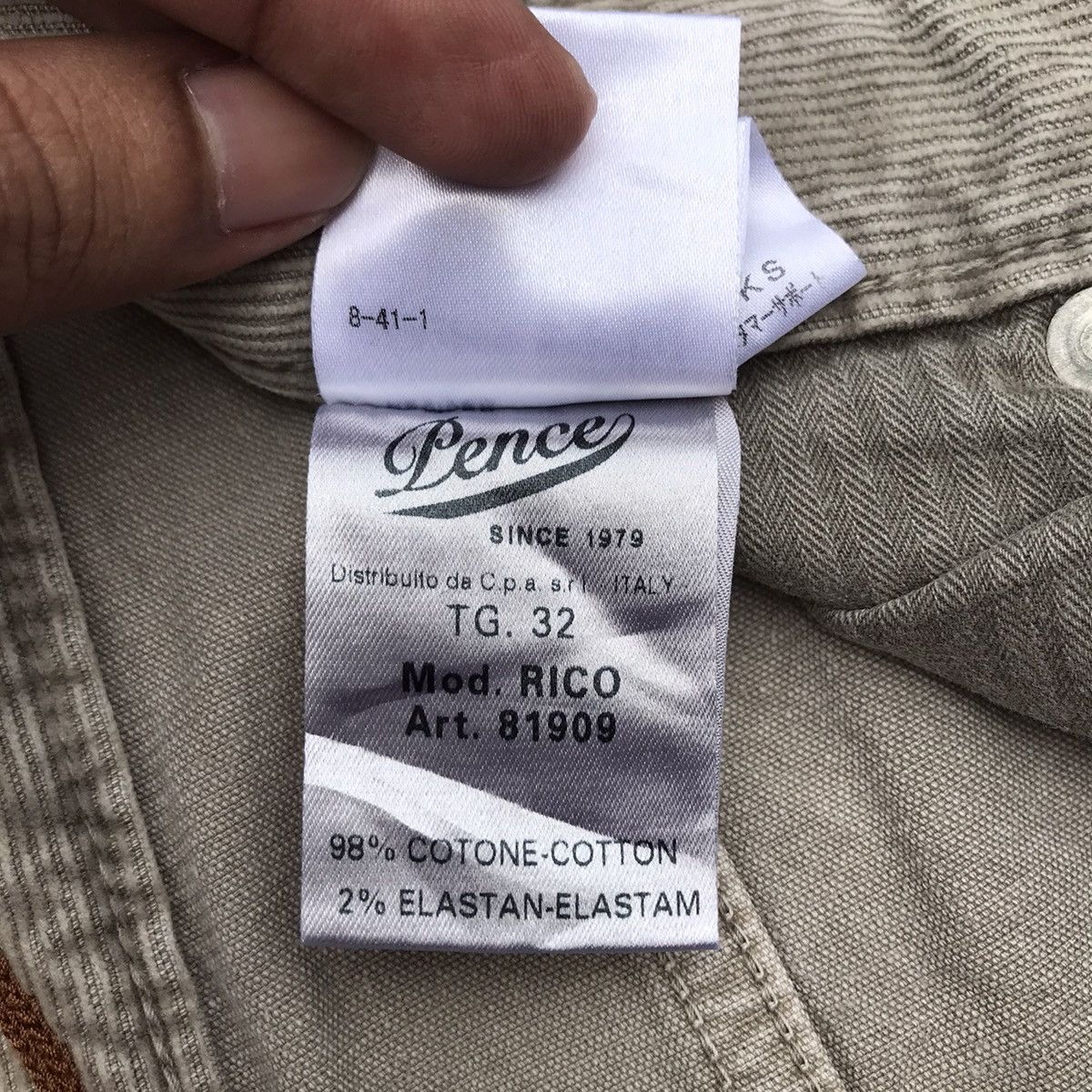 Vintage Lence Corduroy Trousers Pants Made Romania