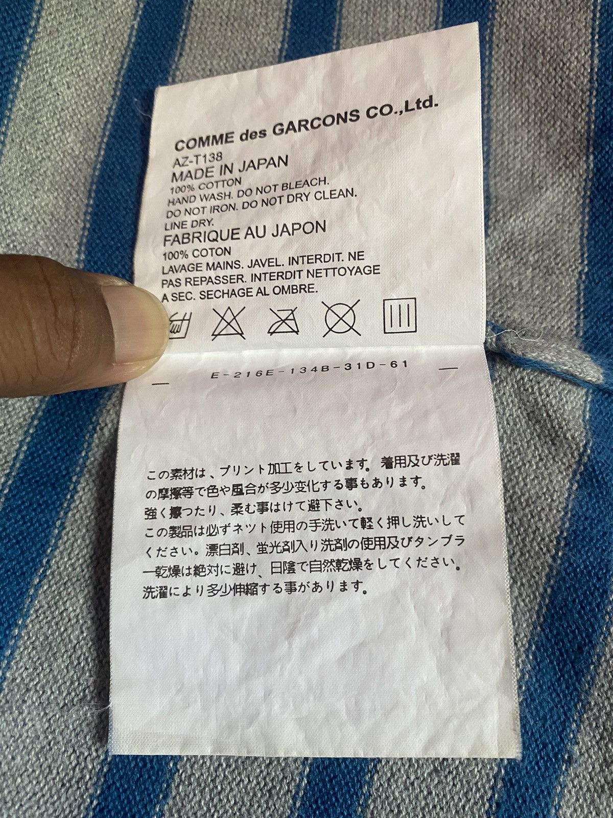 Comme des Garcons PLAY Comme Des Garcons Long Sleeves Size S Size US S / EU 44-46 / 1 - 5 Thumbnail