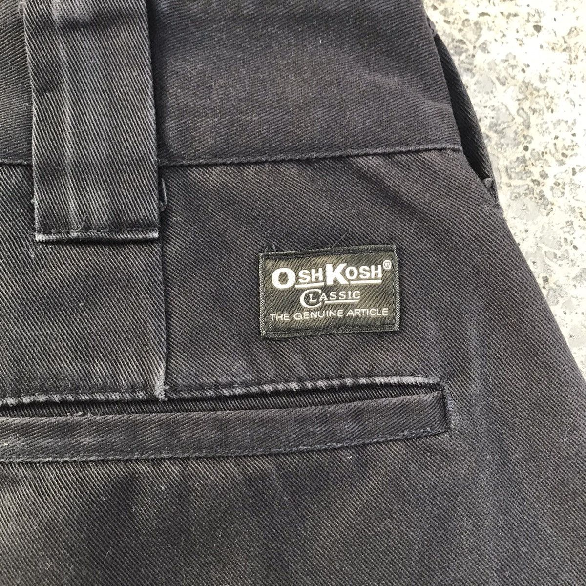 Japanese Brand Vintage OSHKOSH Classic 30x33 Trousers Black Pants Size US 30 / EU 46 - 10 Thumbnail