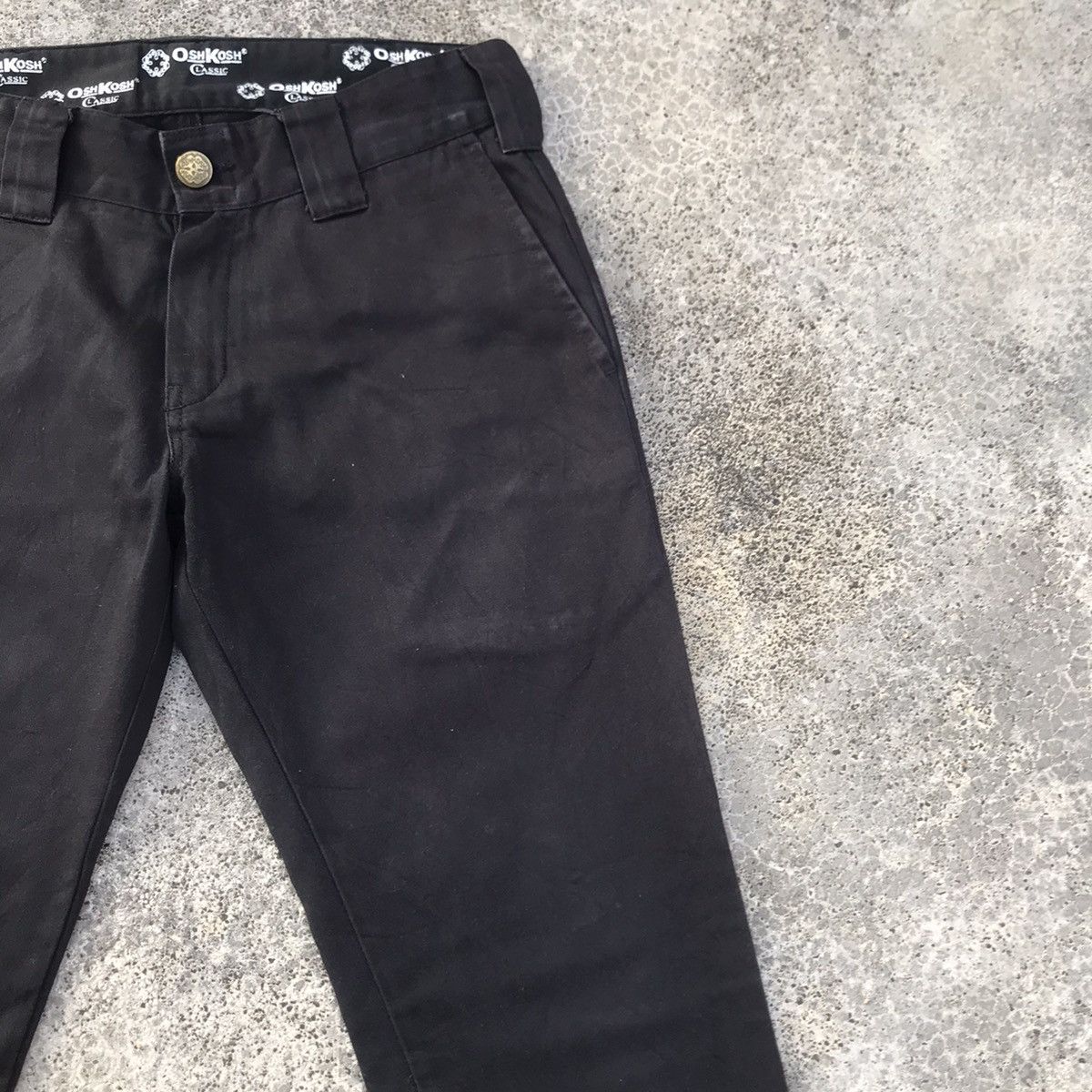 Japanese Brand Vintage OSHKOSH Classic 30x33 Trousers Black Pants Size US 30 / EU 46 - 5 Thumbnail